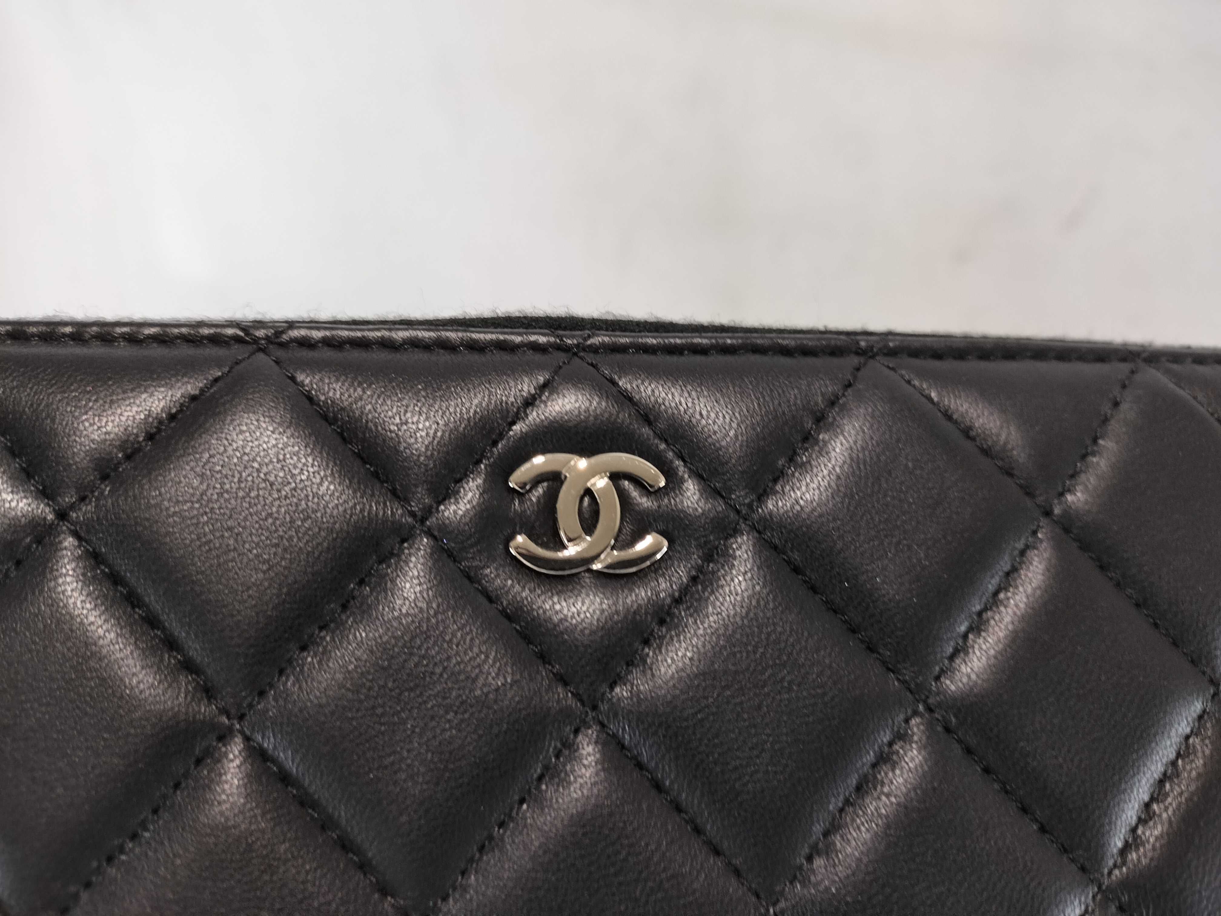 Lambskin Matelassé Round Zip Long Wallet — view 6