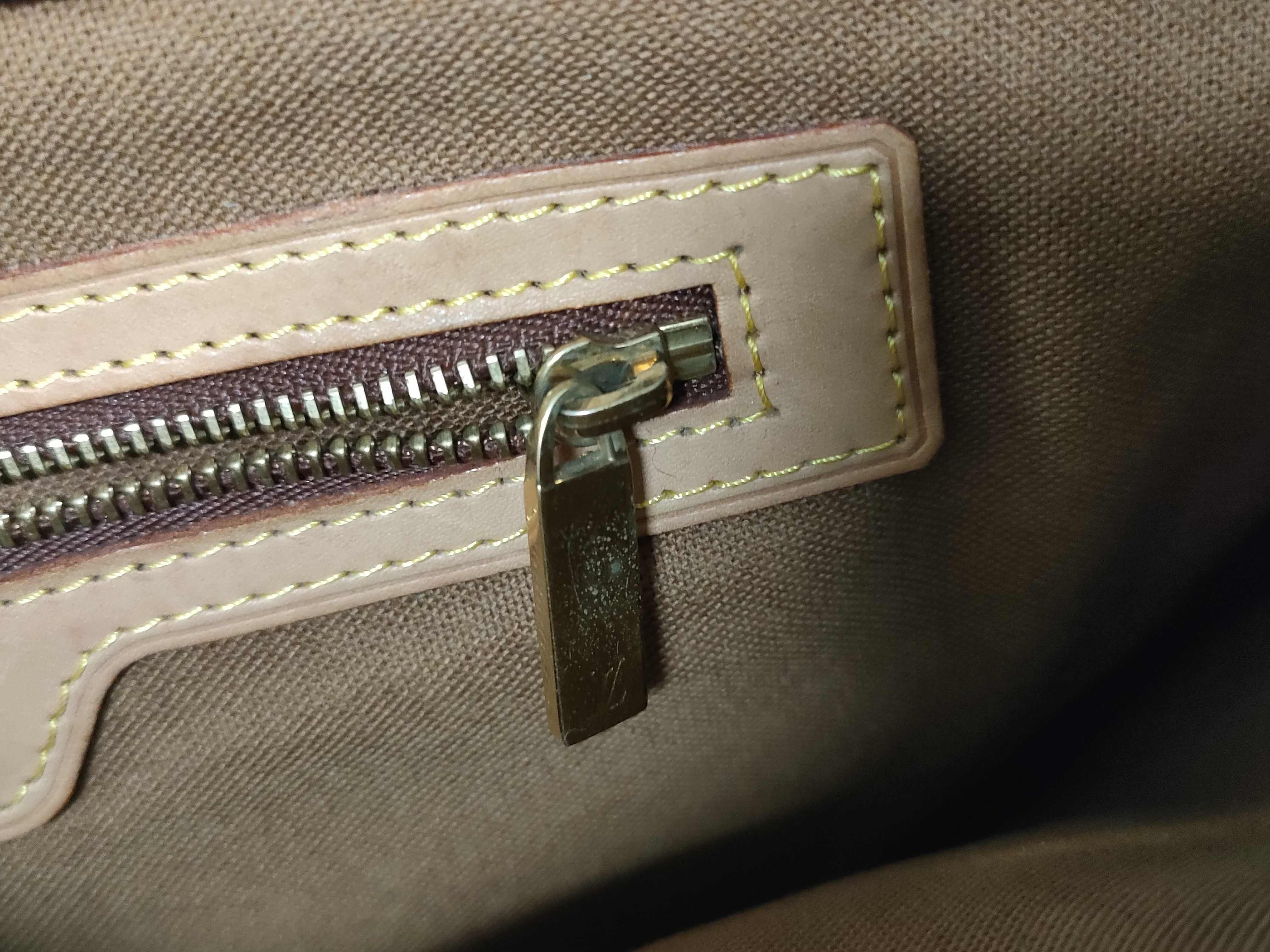 Monogram Cabas Piano Tote Bag, Brown Leather, M51148/VI0062 (Tote Bag) — view 13