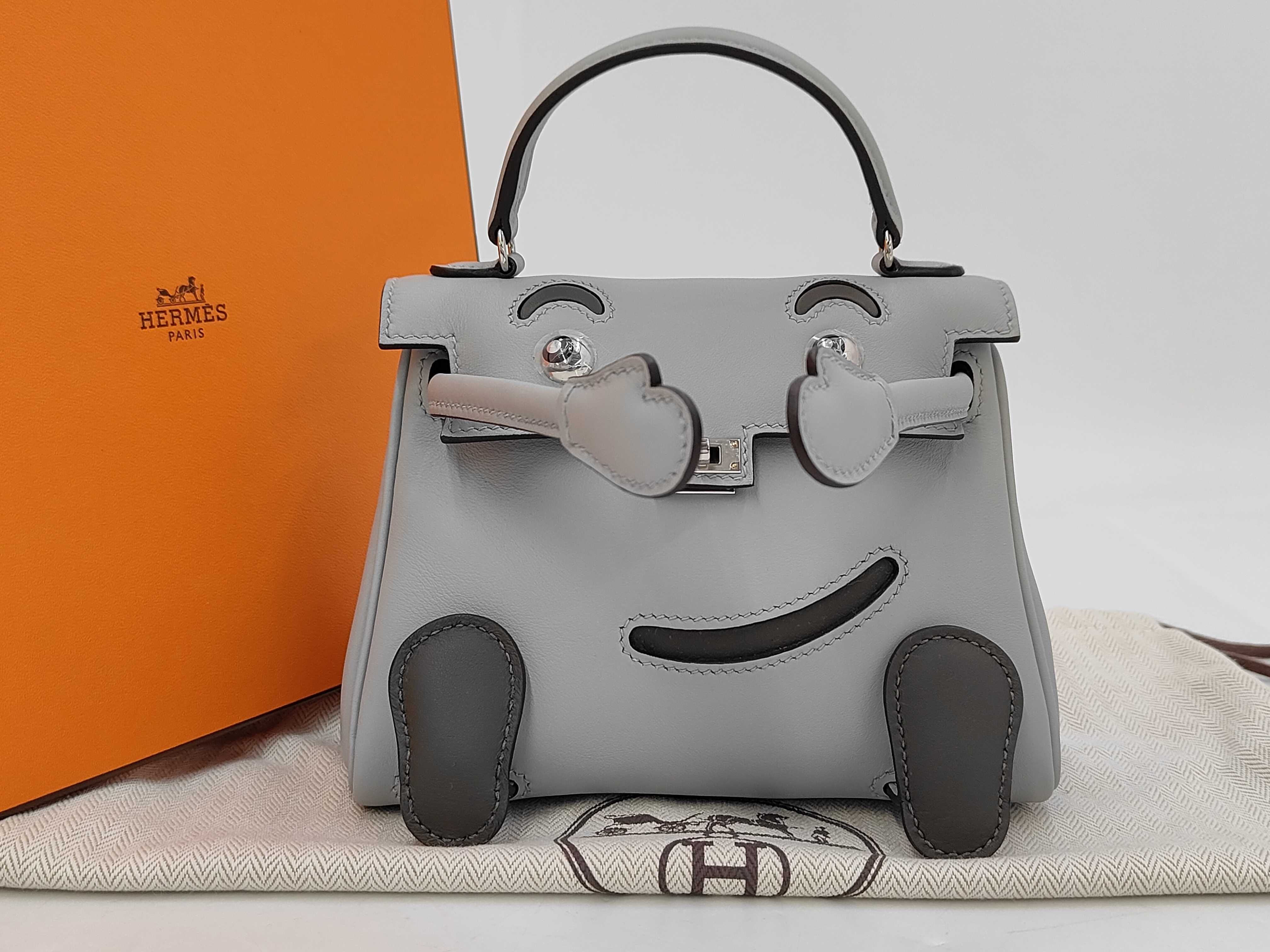 Kelly Doll Blue Classie Swift Silver Hardware G Stamp Handbag
