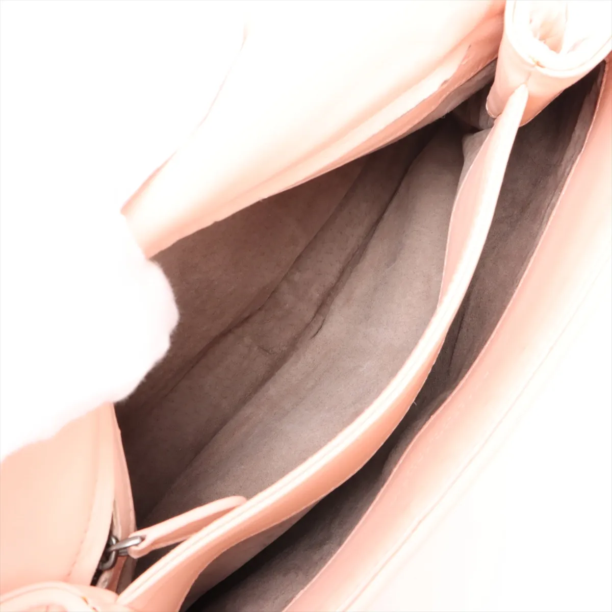 Intrecciato Leather Chain Shoulder Bag, Pink — view 8