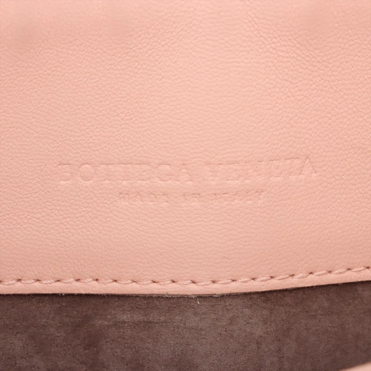Intrecciato Leather Chain Shoulder Bag, Pink — view 10