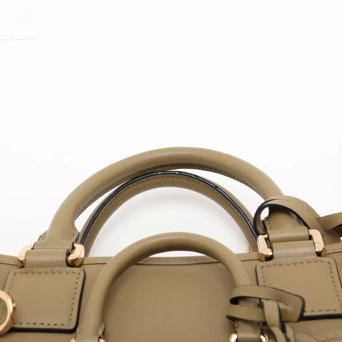Amazona 28 Multiplication Leather 2-Way Handbag, Green — view 6