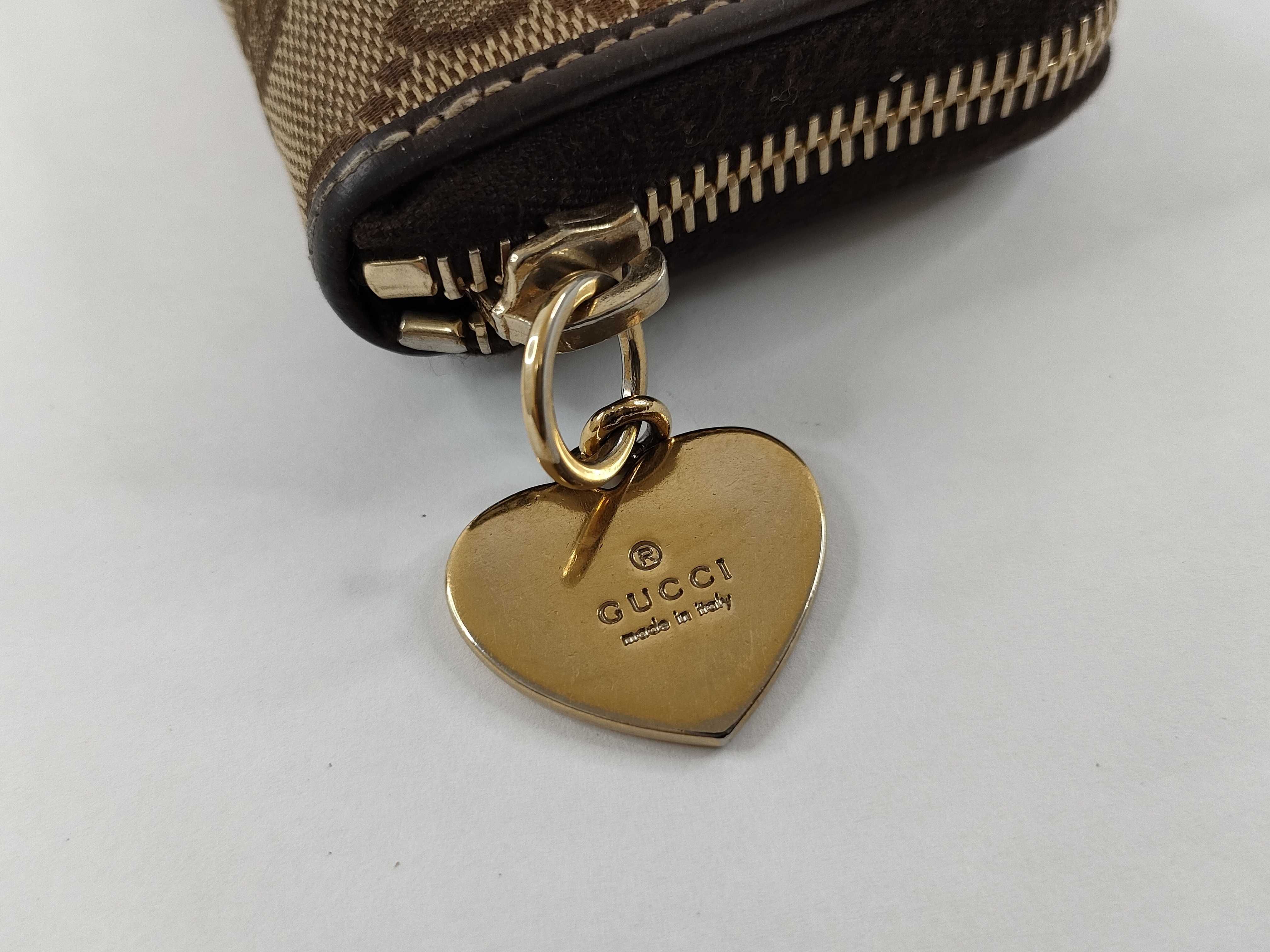 GG Canvas 628750-496085 Canvas Heart Charm Card Case (Card Case/Pass Case/Business Card Holder) — view 7