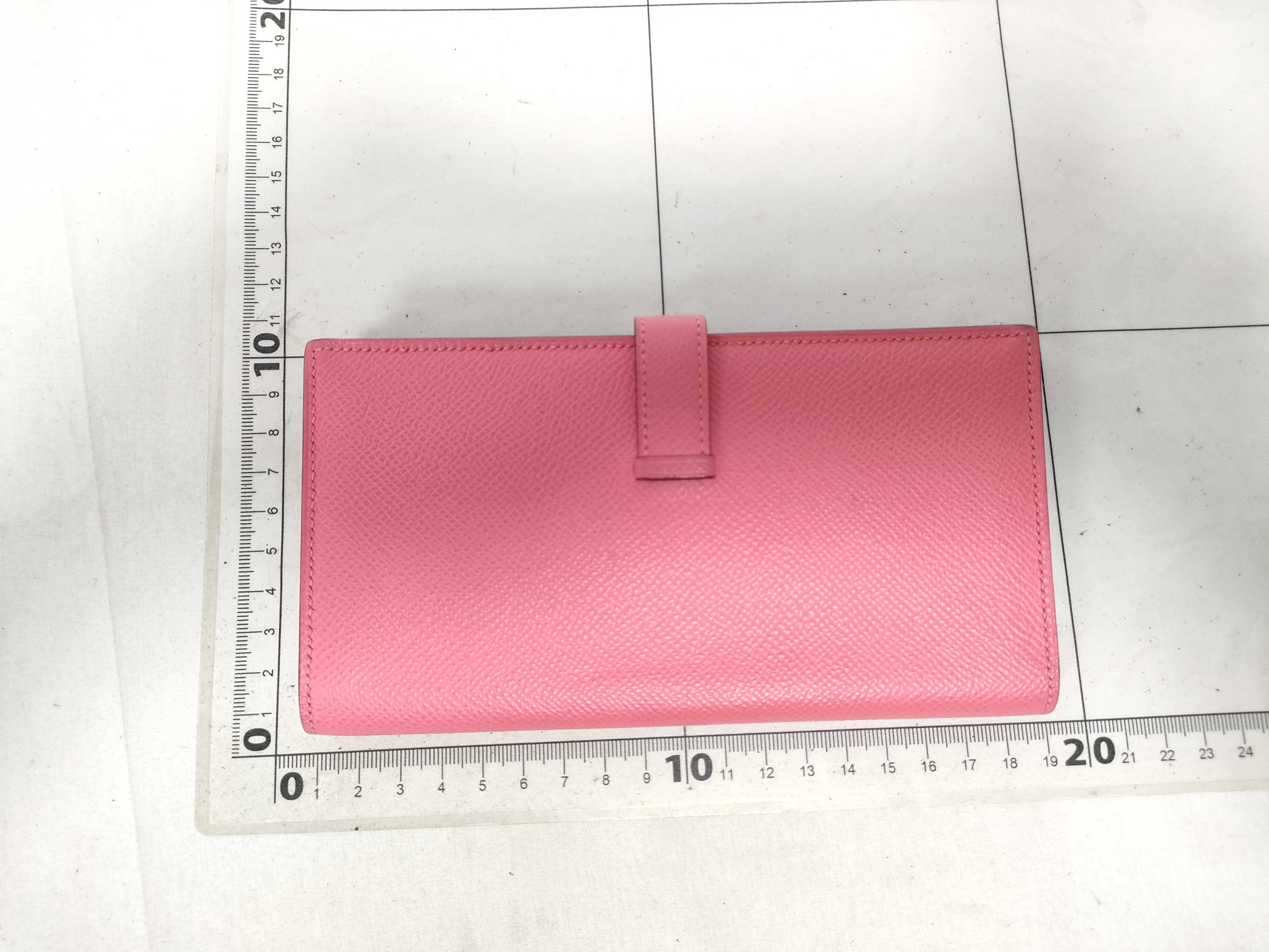 Bearn Soufflé wallet, pink with gold hardware, A stamp. — view 2