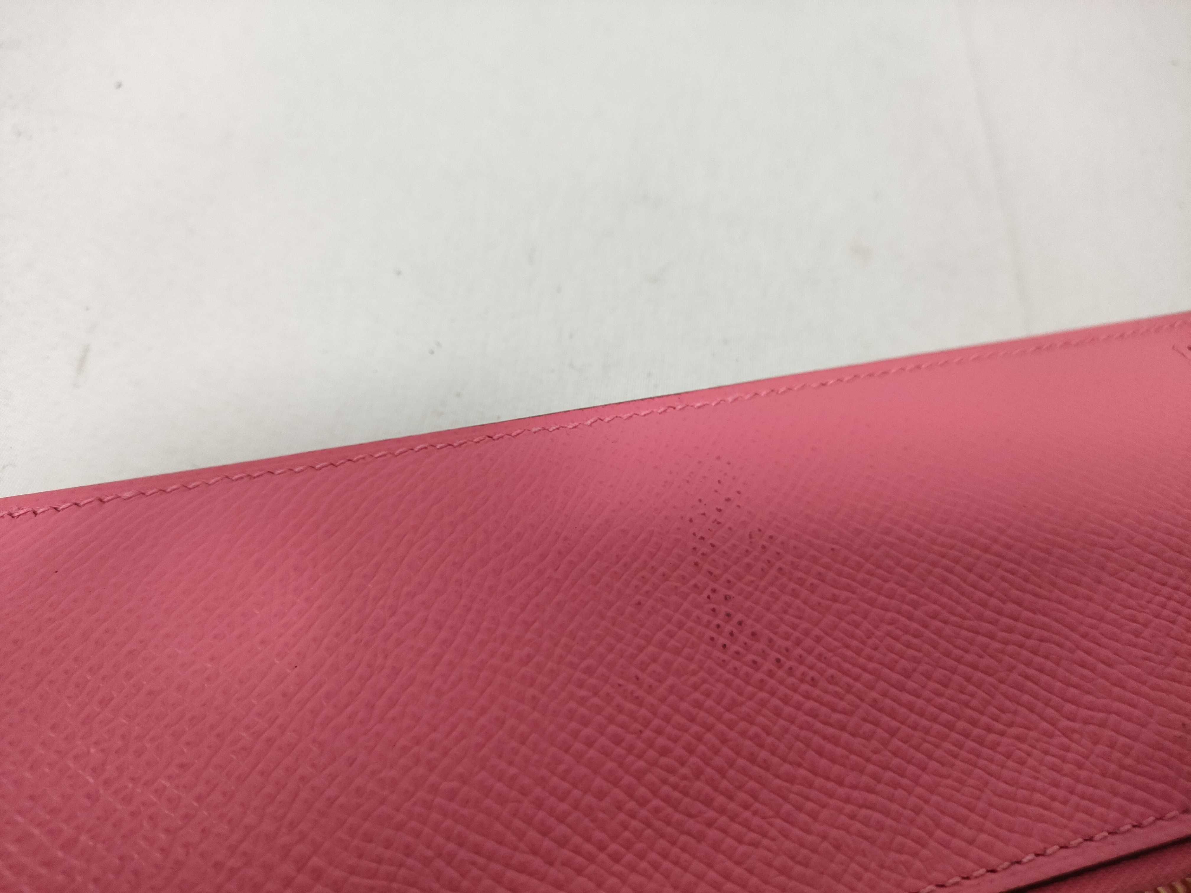 Bearn Soufflé wallet, pink with gold hardware, A stamp. — view 12