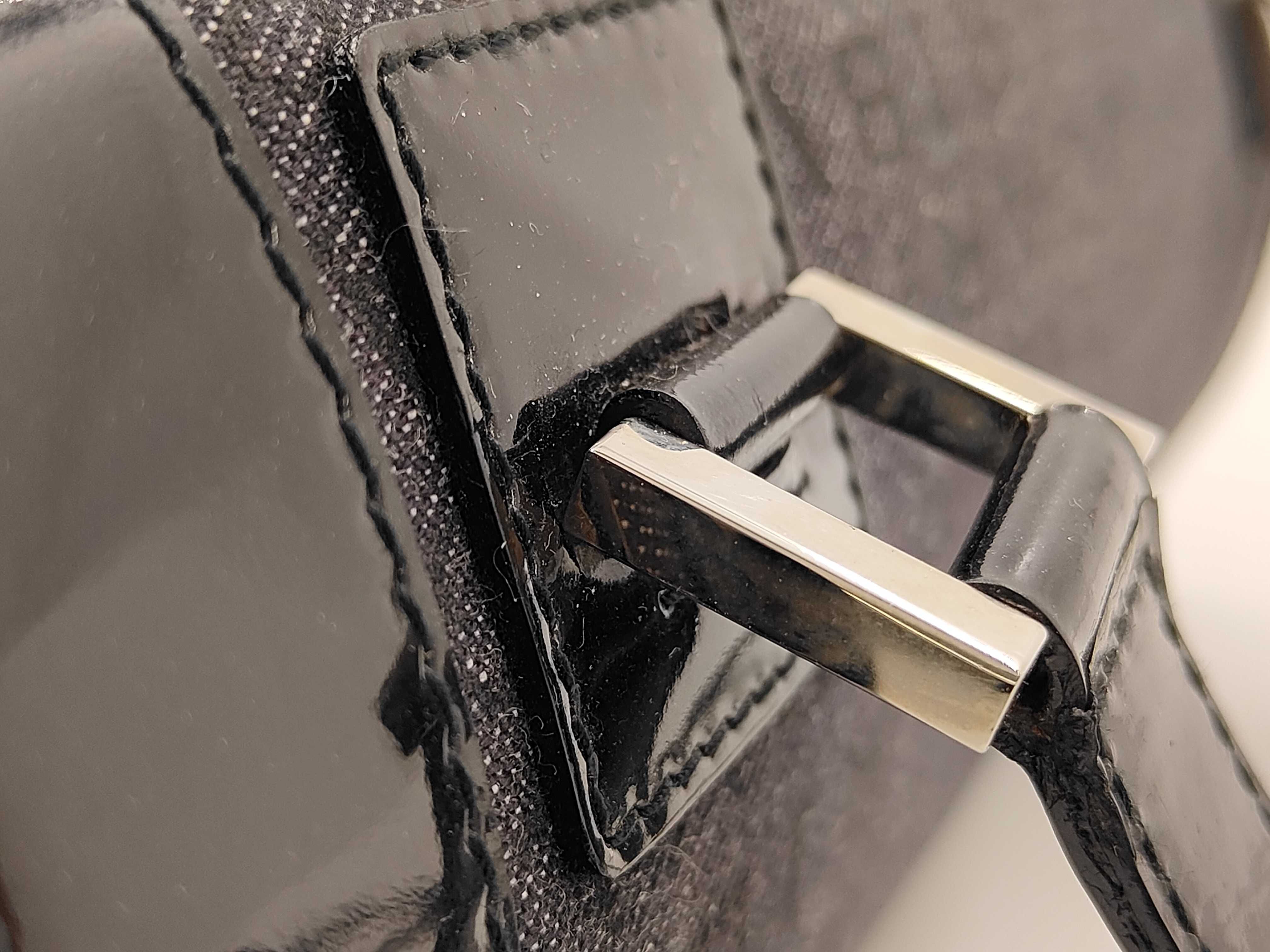 Bulgari cylindrical black denim B.zero1 bag — view 6