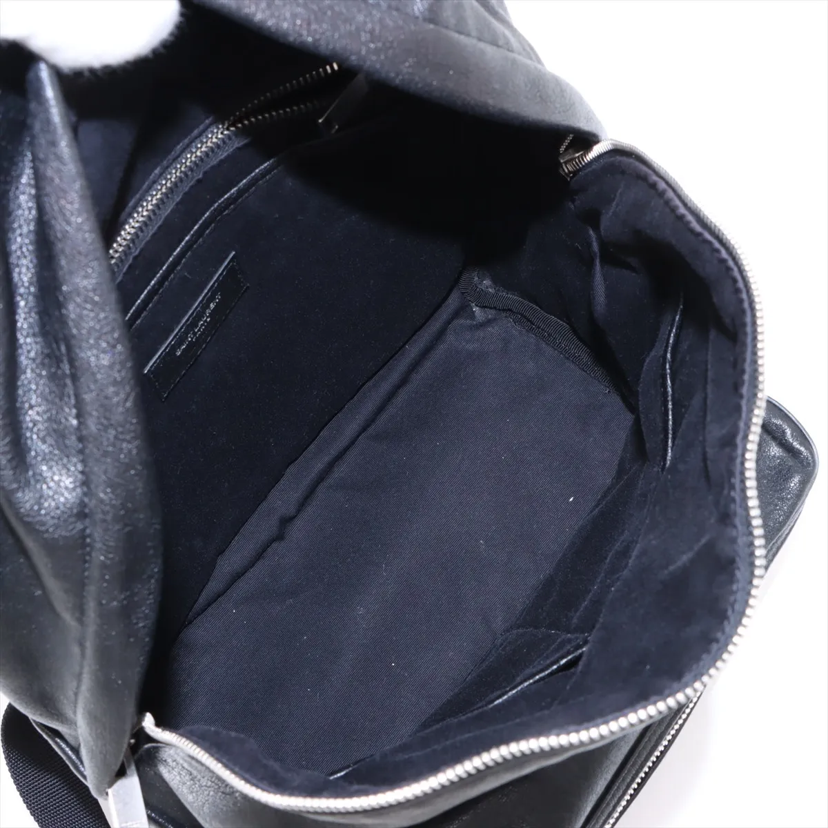 City Canvas x Leather Backpack/Rucksack Black 462807 — view 7