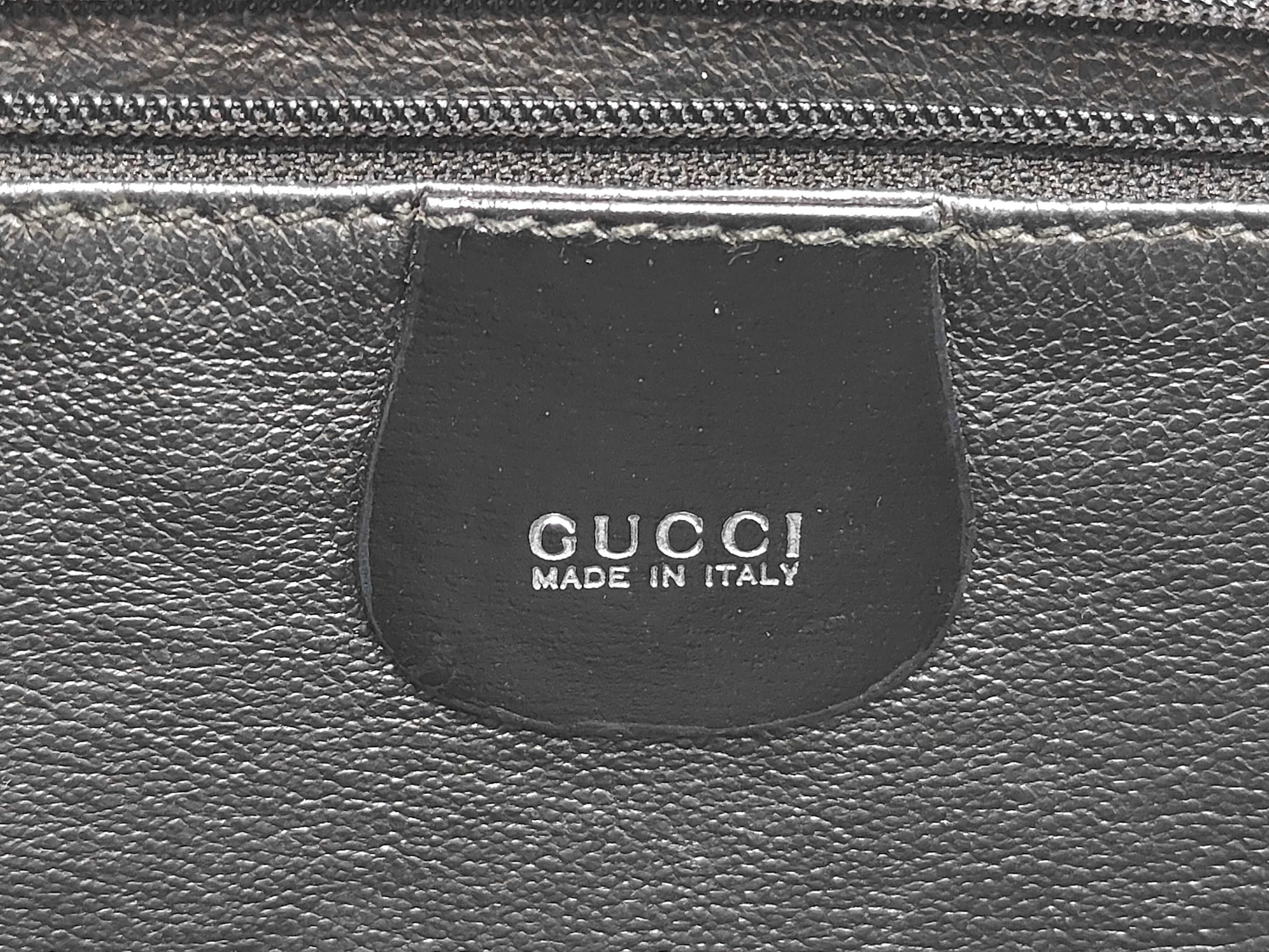 Calf Hair Leather Black Shoulder Bag with Silver Logo — view 11