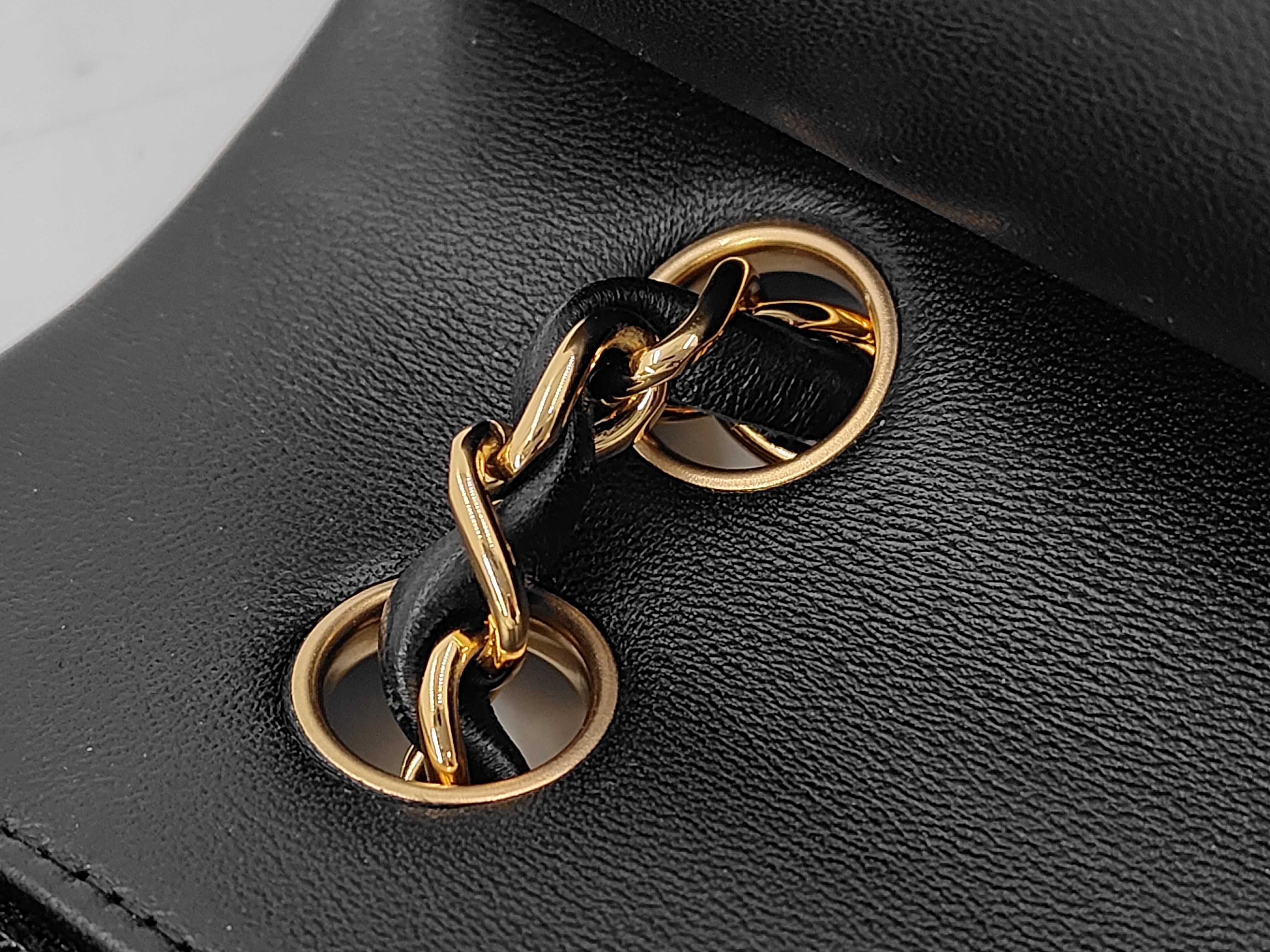Matelassé 25 Double Flap Double Chain Lambskin Shoulder Bag — view 5