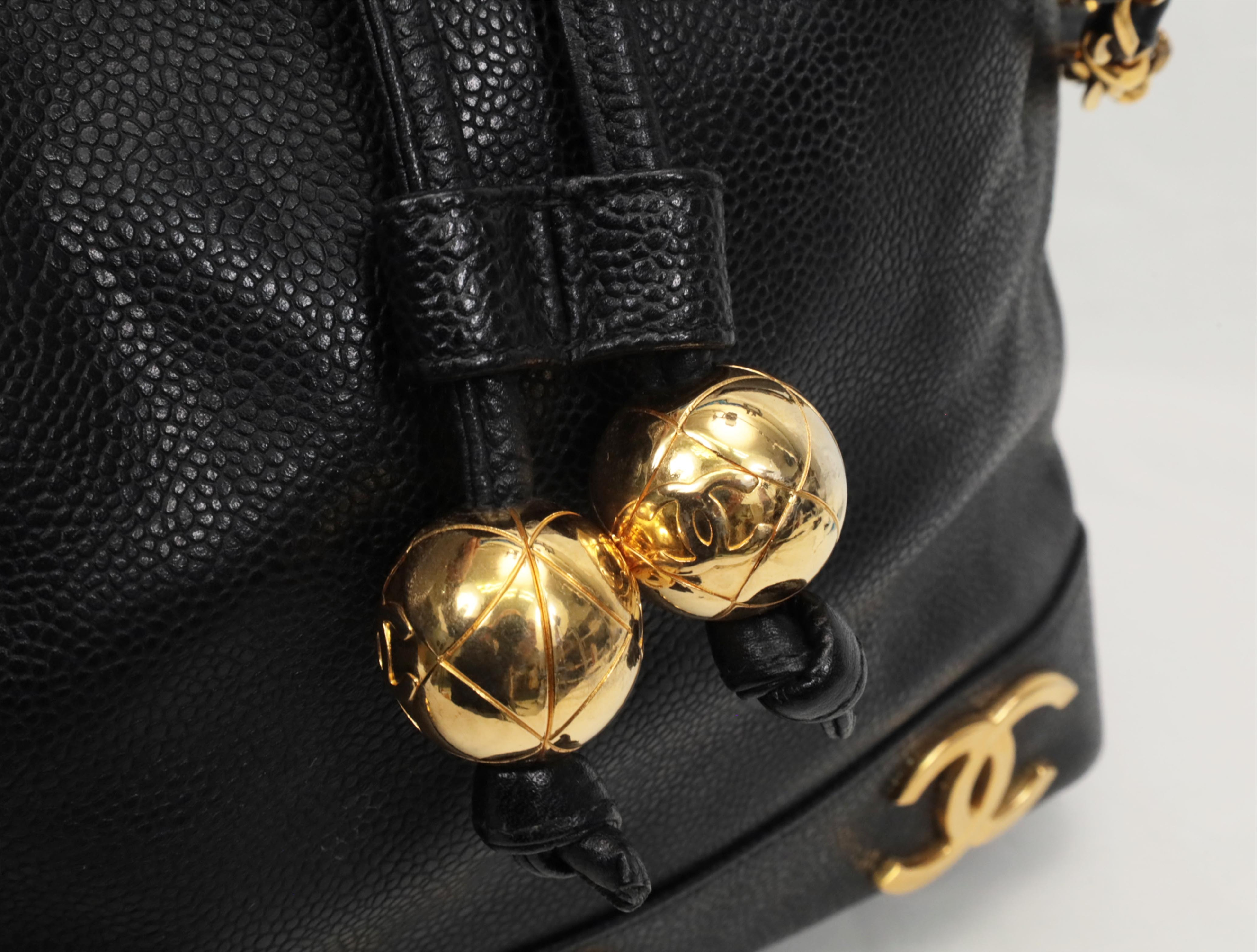 Triple Coco Caviar Shoulder Bag — view 4