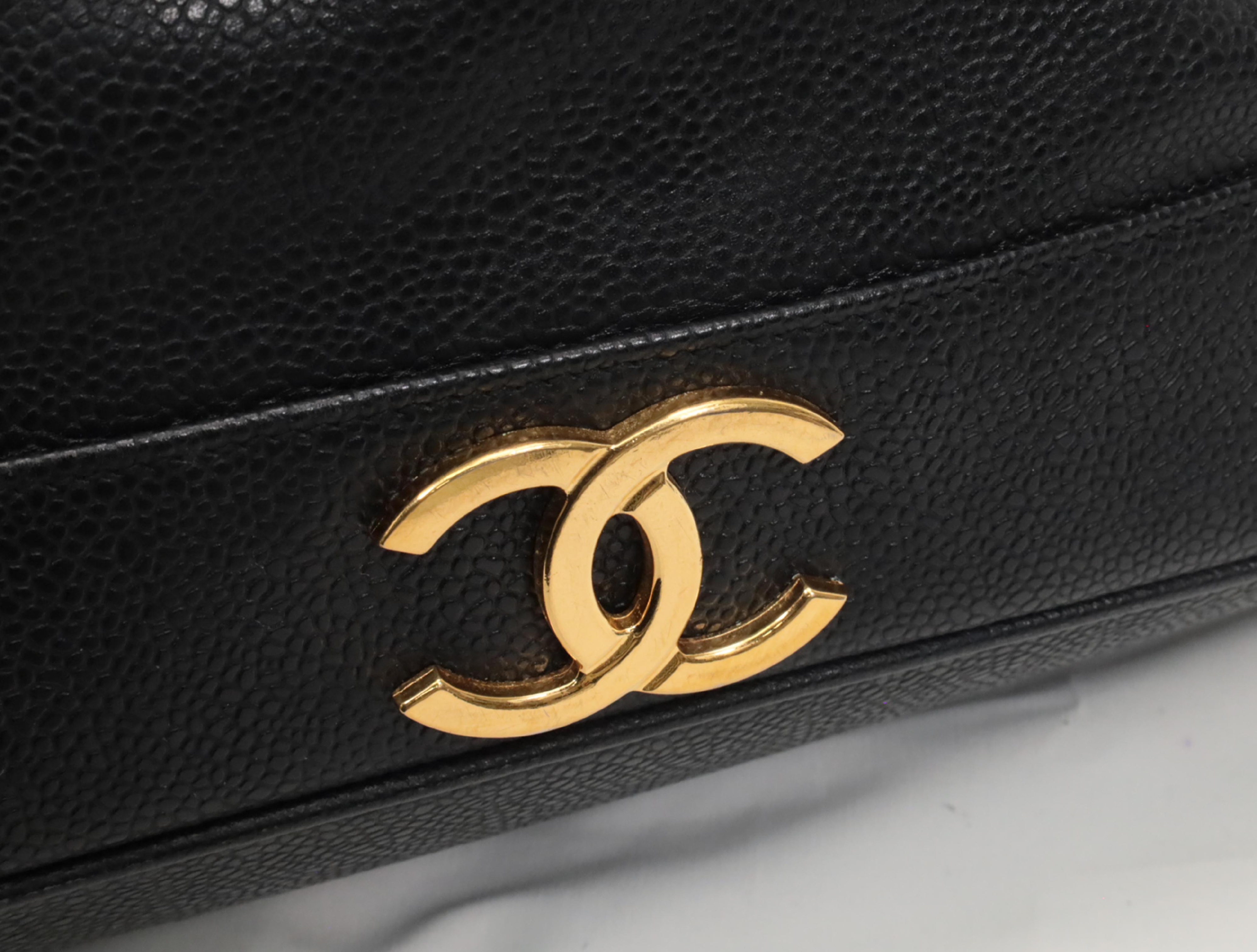Triple Coco Caviar Shoulder Bag — view 5