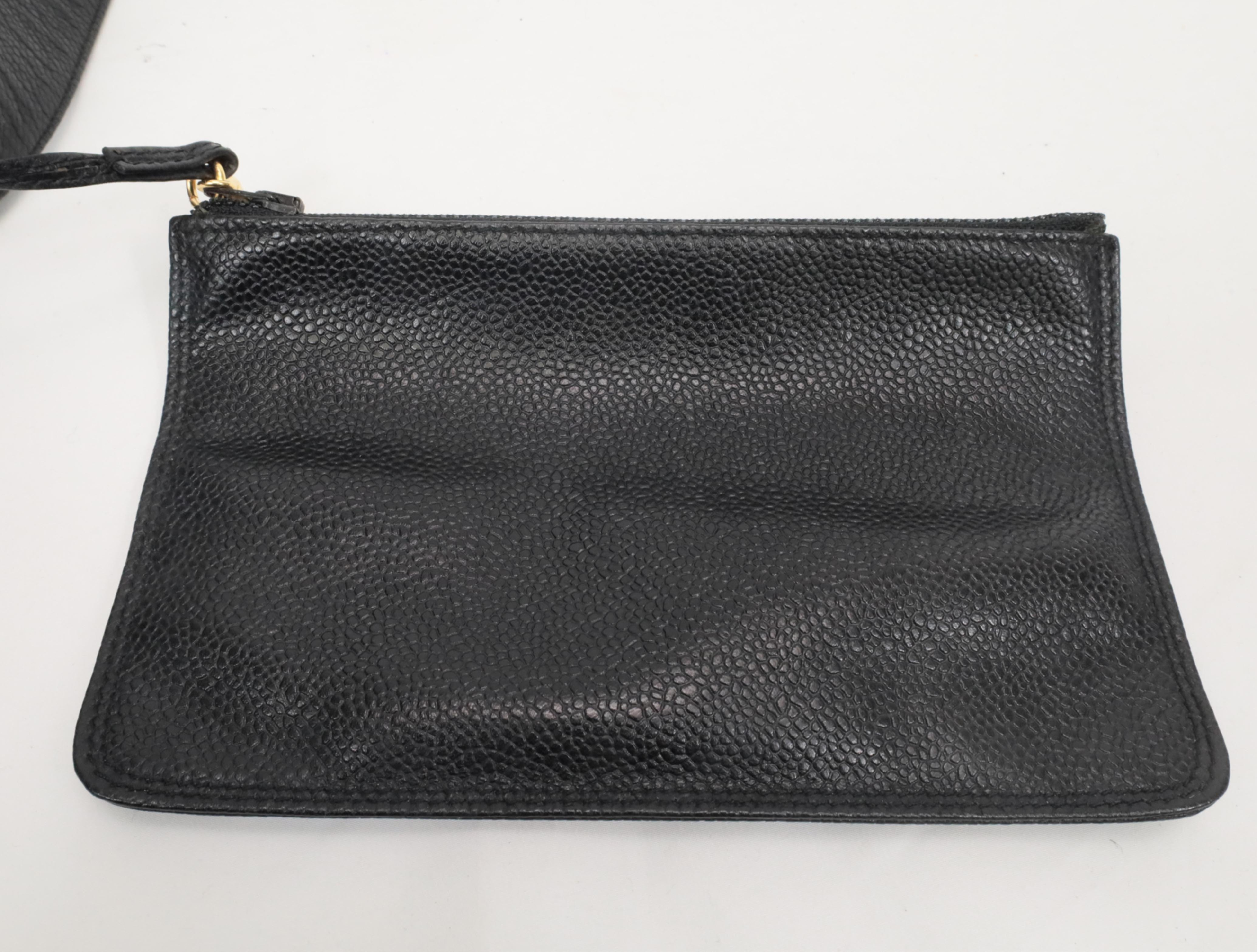 Triple Coco Caviar Shoulder Bag — view 9