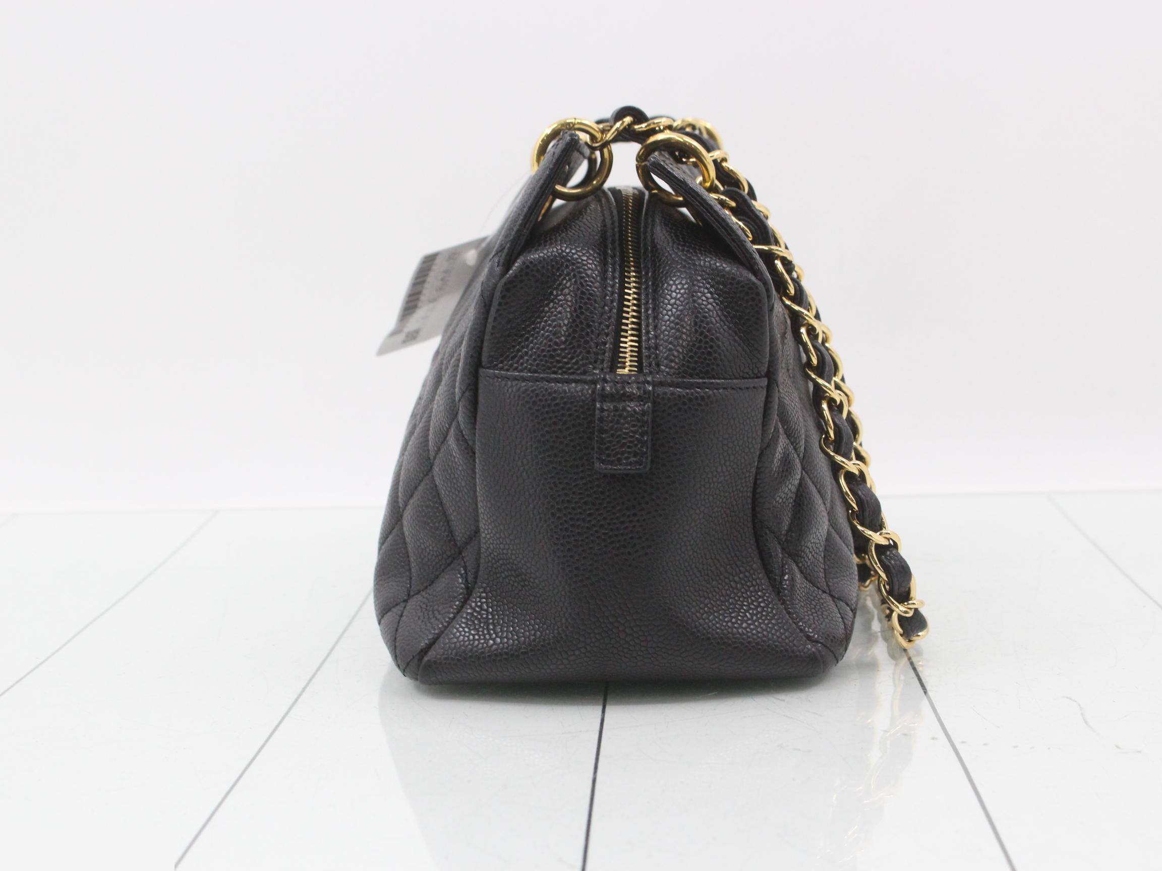 Caviar Skin Chain Tote Bag — view 3