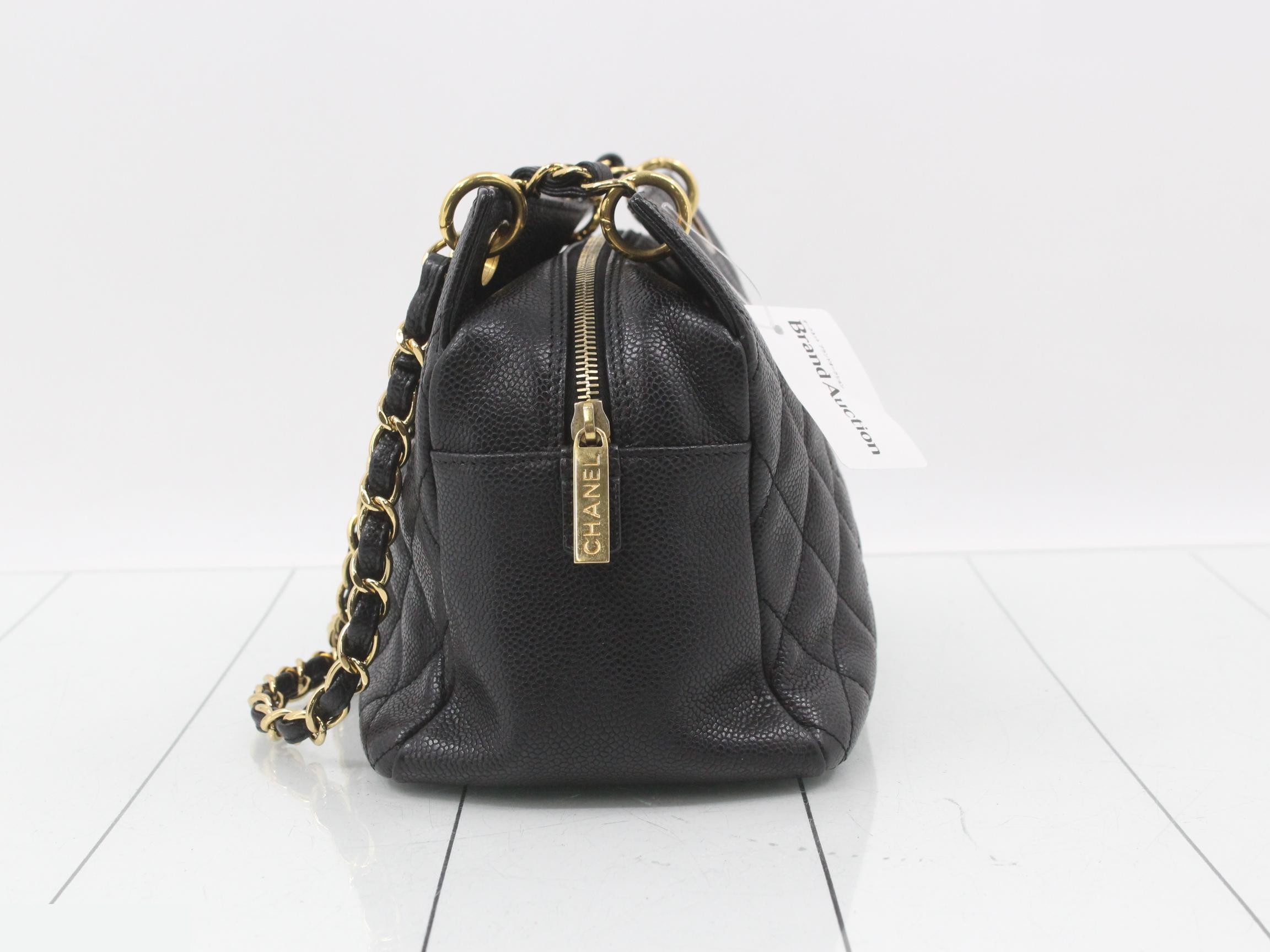 Caviar Skin Chain Tote Bag — view 4