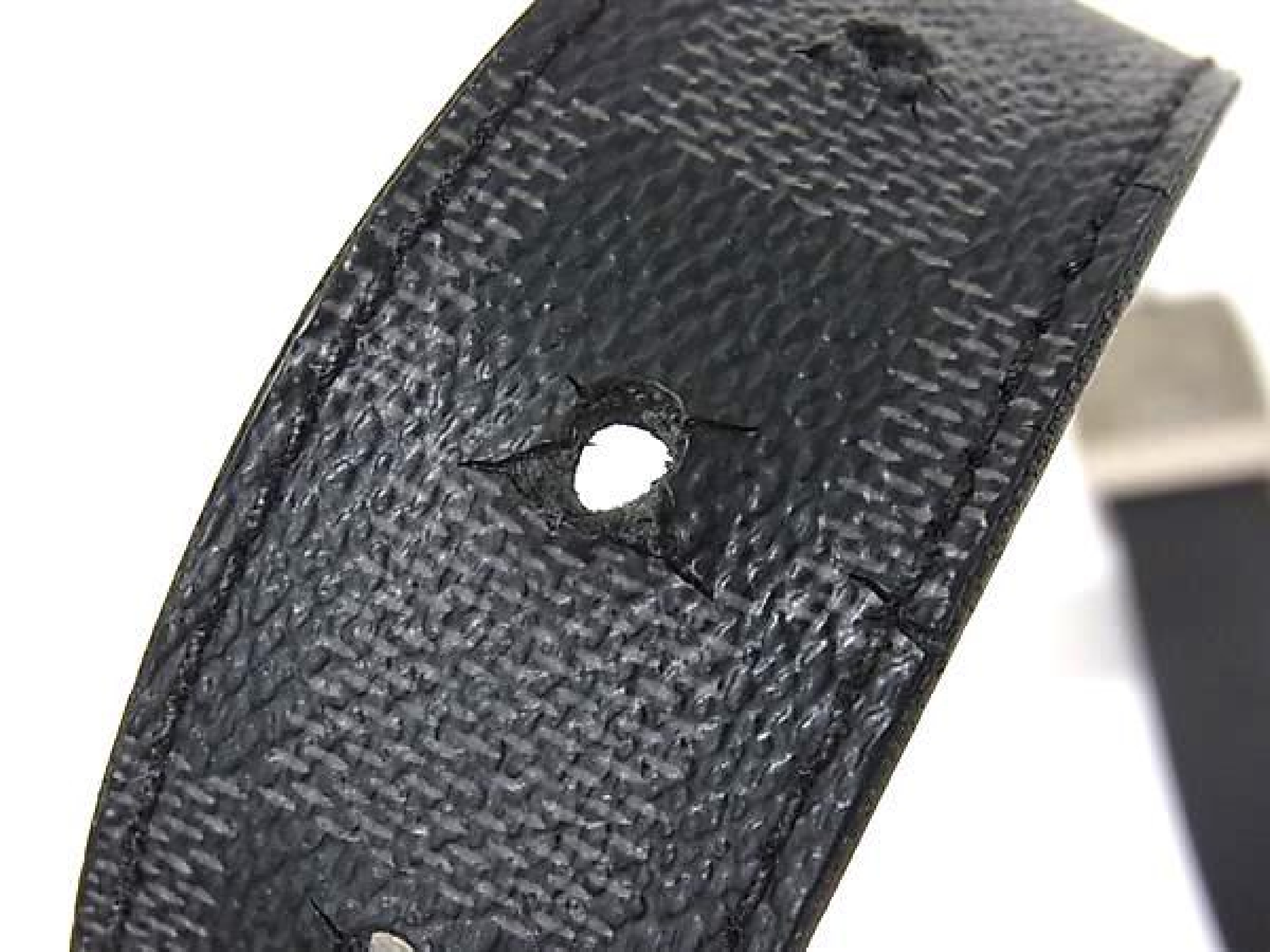 M9638 Damier Graphite Belt, LV Cut, Silver Hardware, Size 90/36, Black (HC3517) — view 6