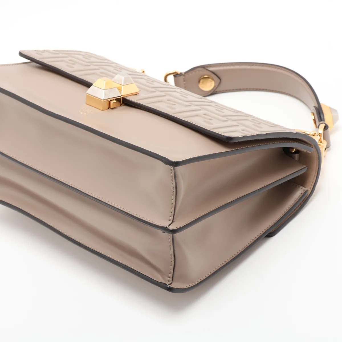 Zucca Kanai Leather 2-Way Shoulder Bag, Beige, 8BT283 — view 3