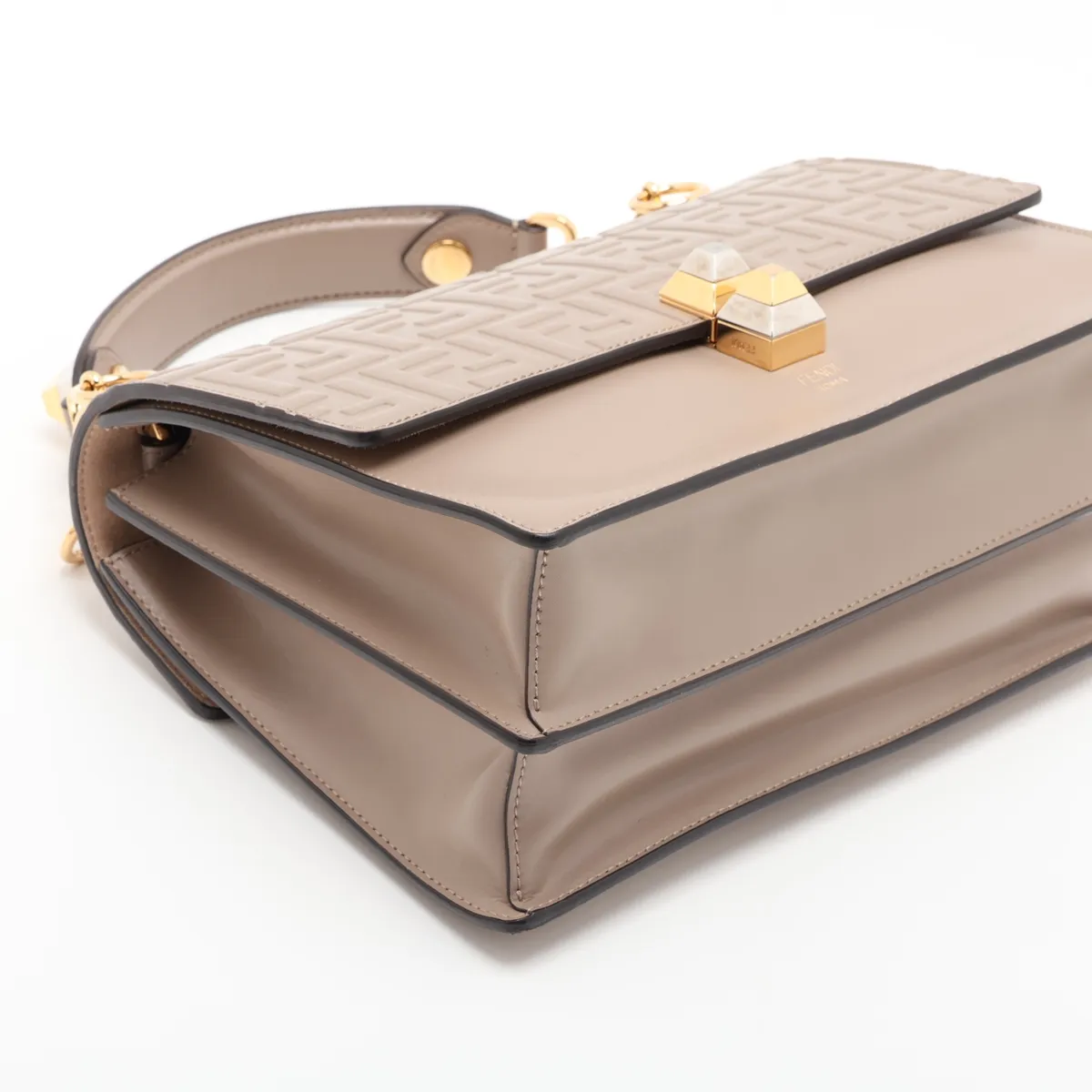 Zucca Kanai Leather 2-Way Shoulder Bag, Beige, 8BT283 — view 4