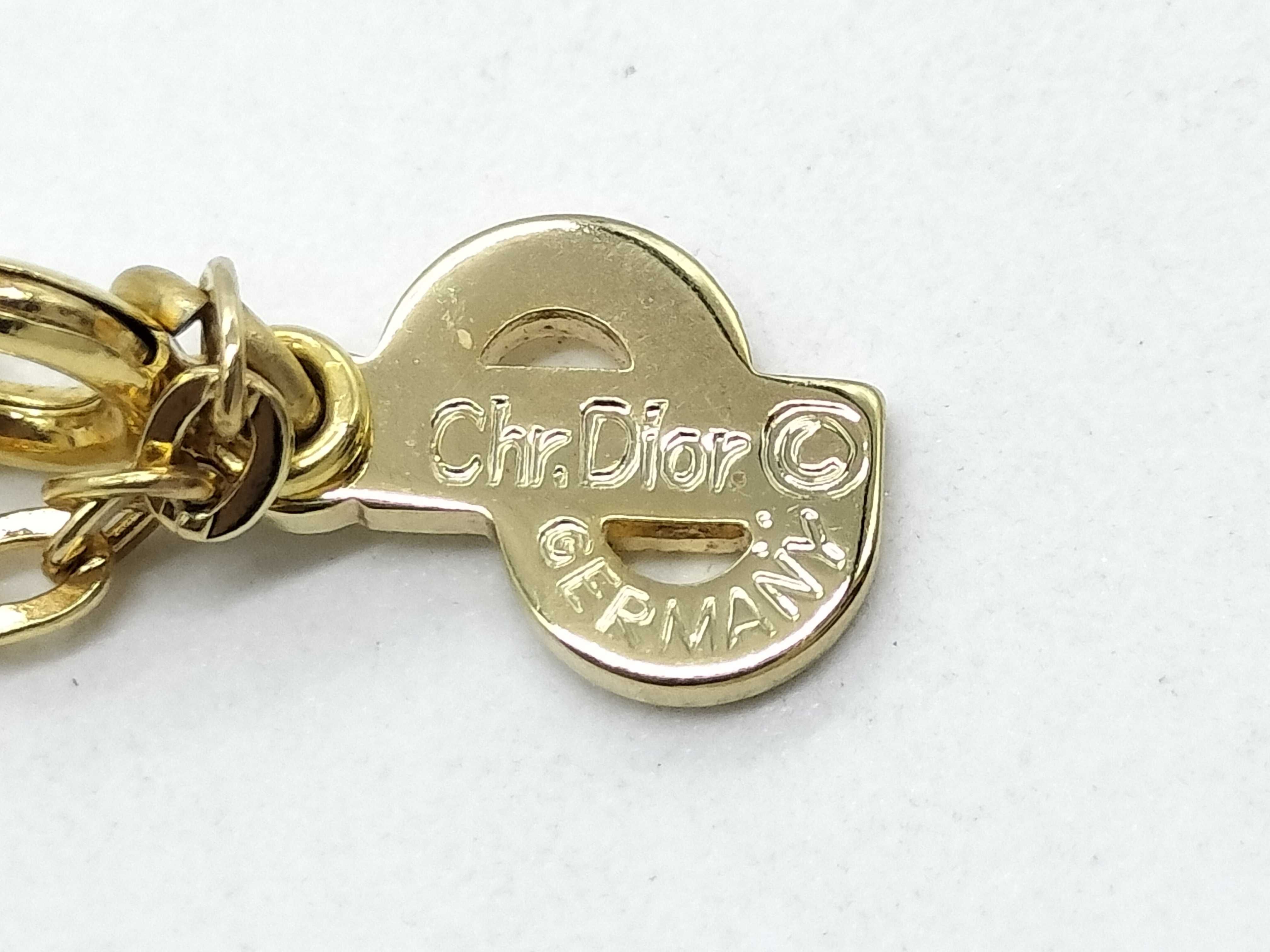 CD Logo Necklace, Gold Color Necklace — view 5