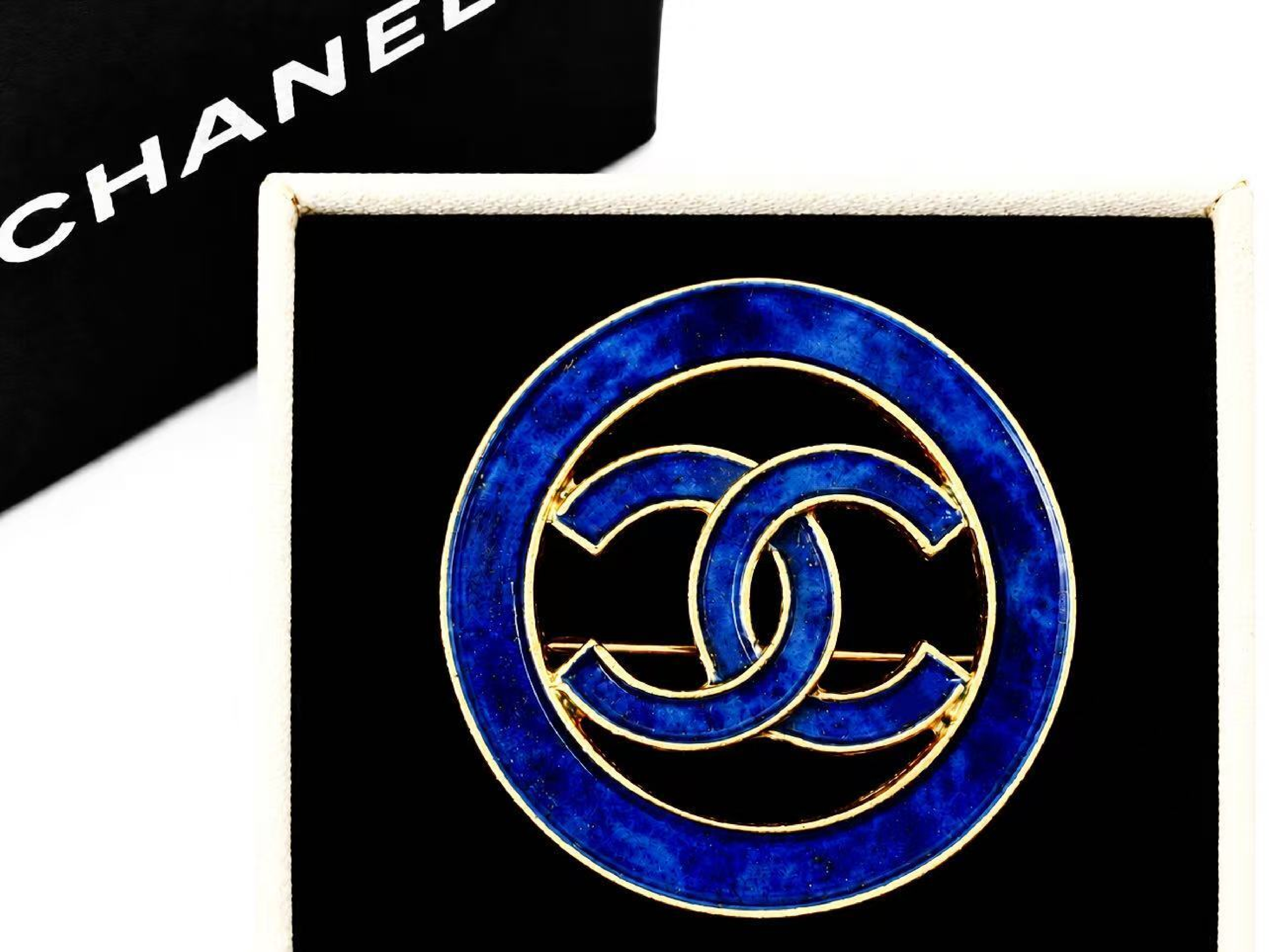 Coco Mark Gold Brooch — view 2
