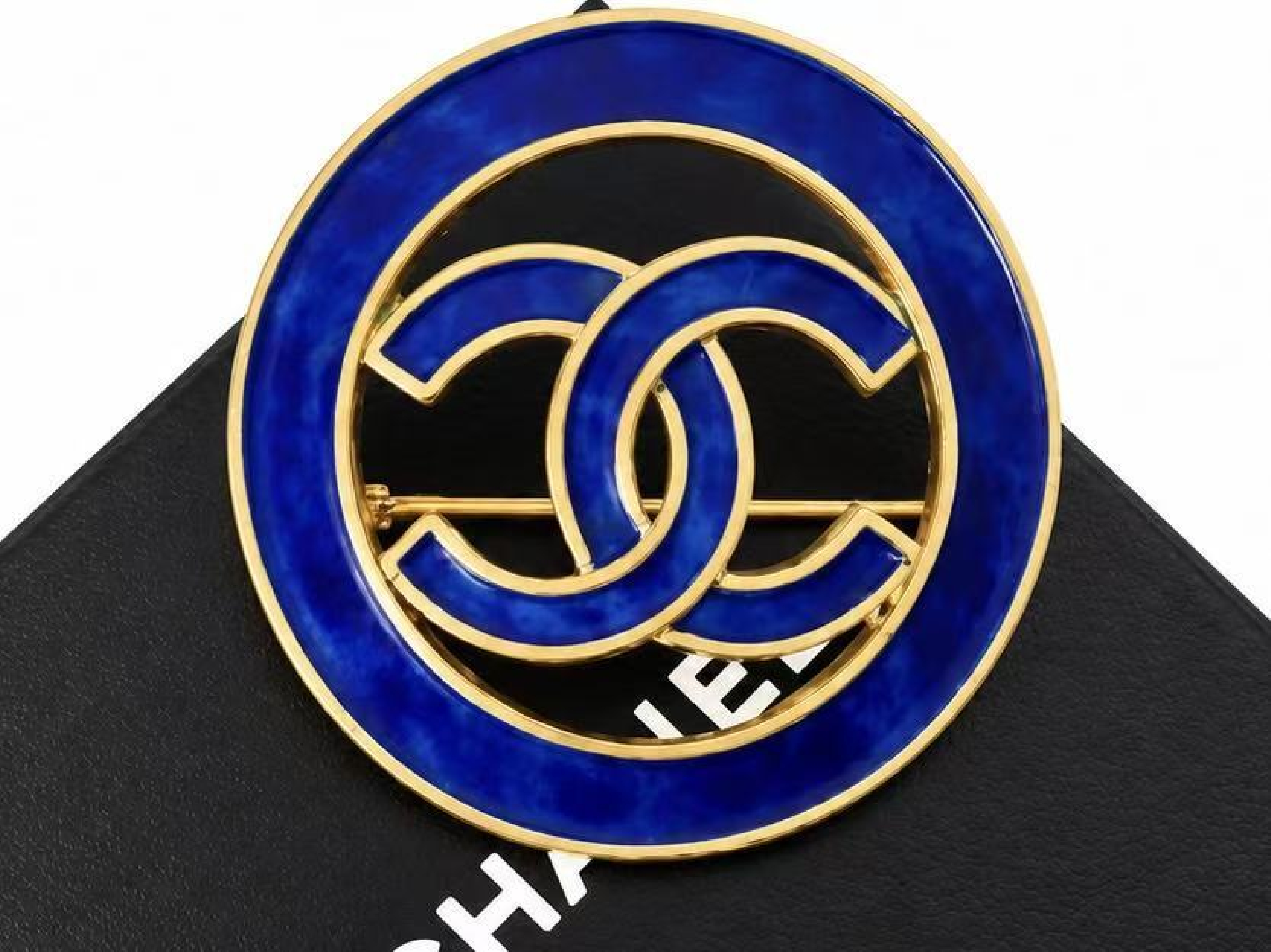 Coco Mark Gold Brooch — view 3