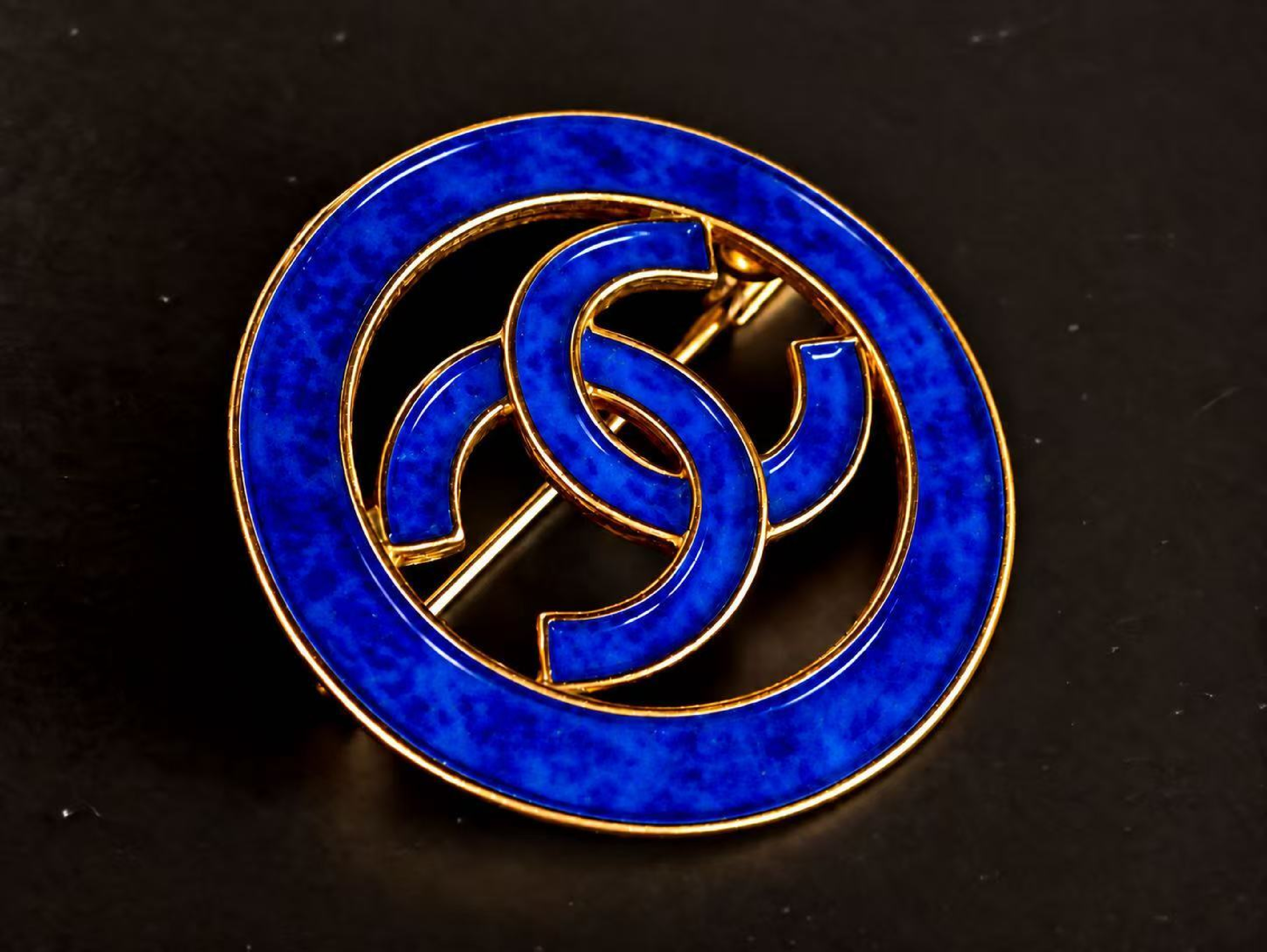 Coco Mark Gold Brooch — view 5