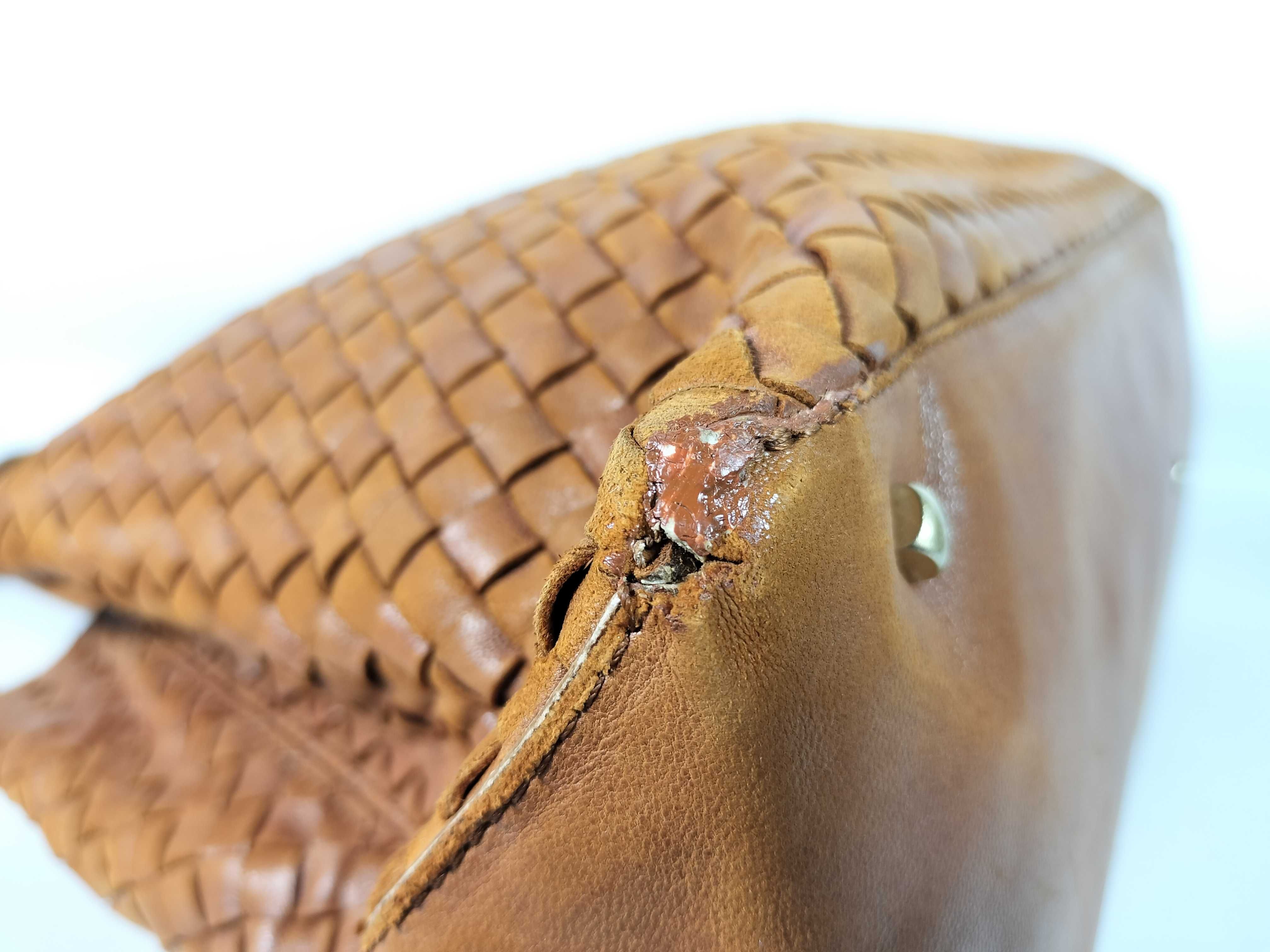 Intrecciato Tote Bag, Brown Handbag — view 6