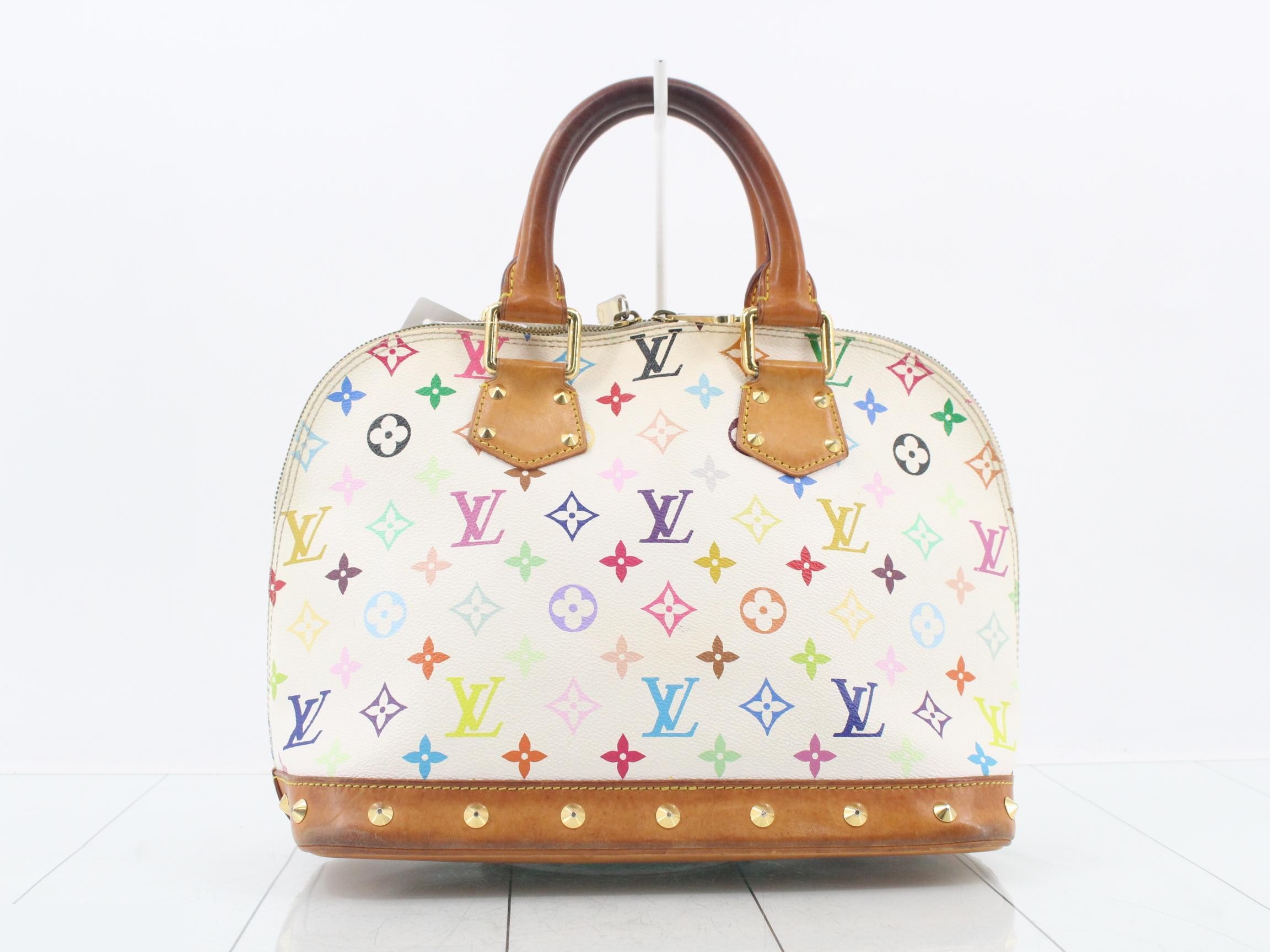 Monogram Multicolor Alma Blanc Handbag — view 2