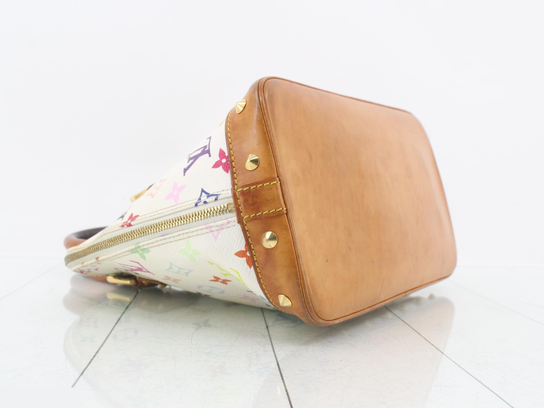 Monogram Multicolor Alma Blanc Handbag — view 5