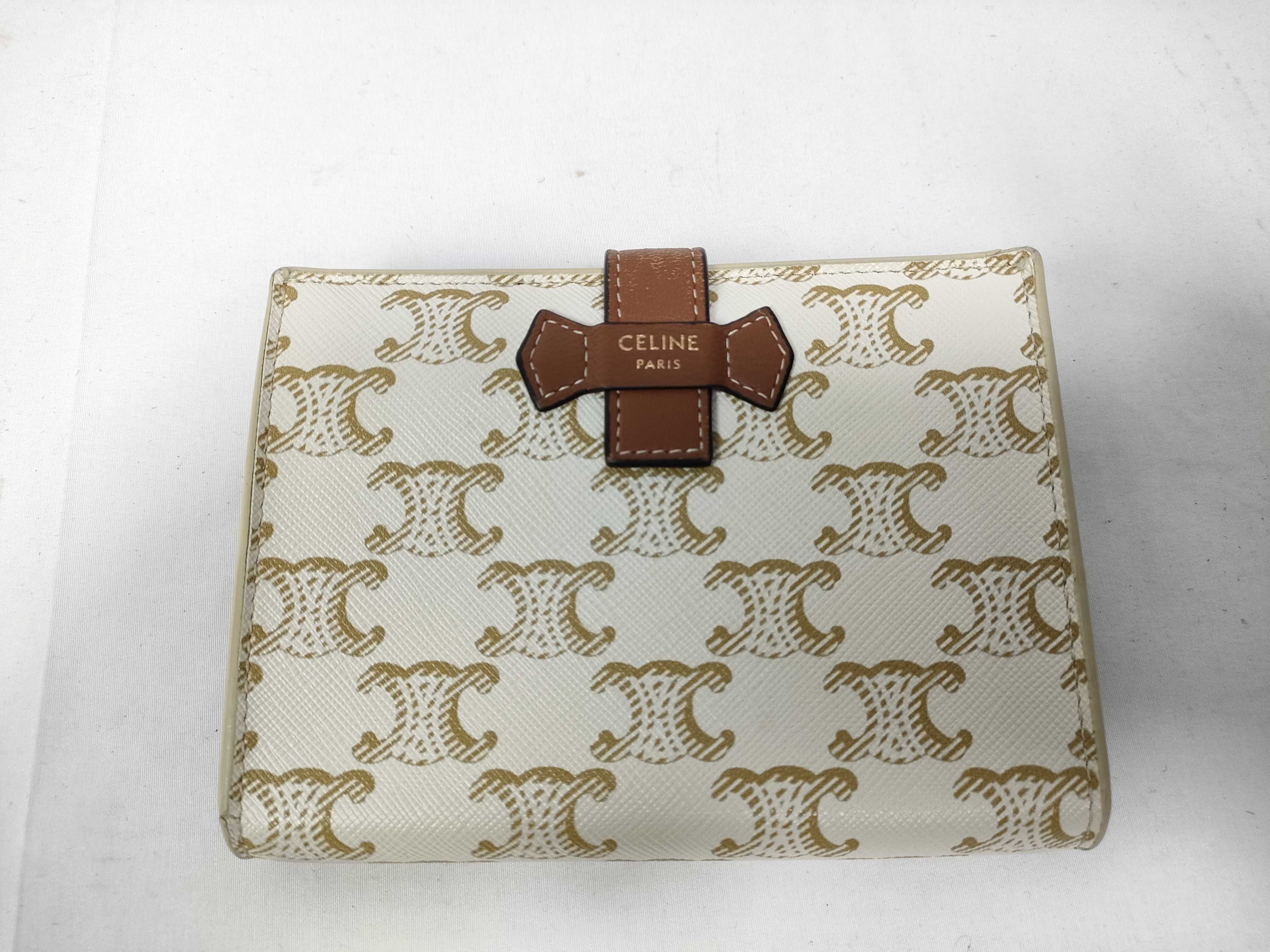medium strap wallet white wallet