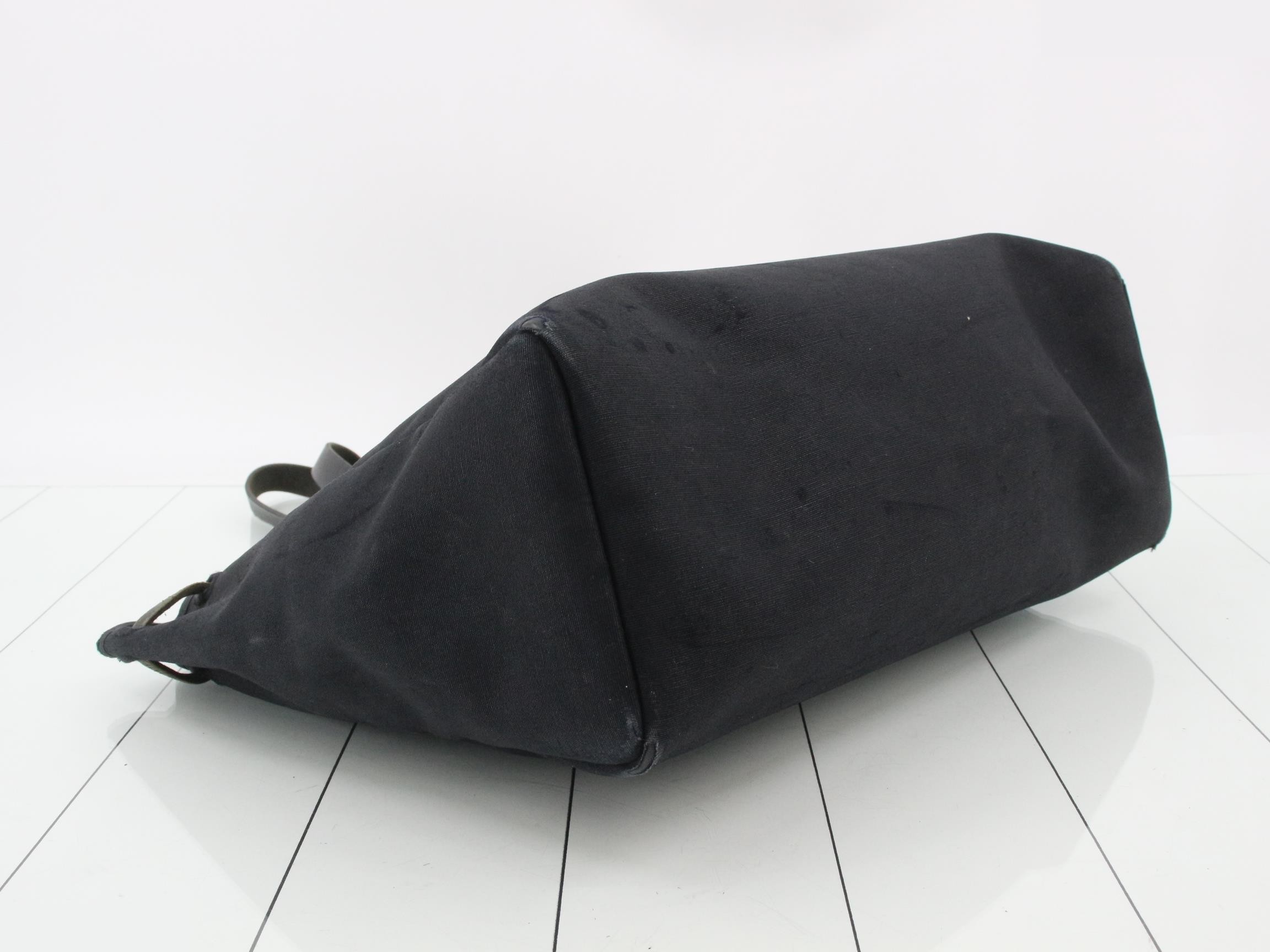 Herbag Cabas GM Tote Bag, Leather, Black — view 5