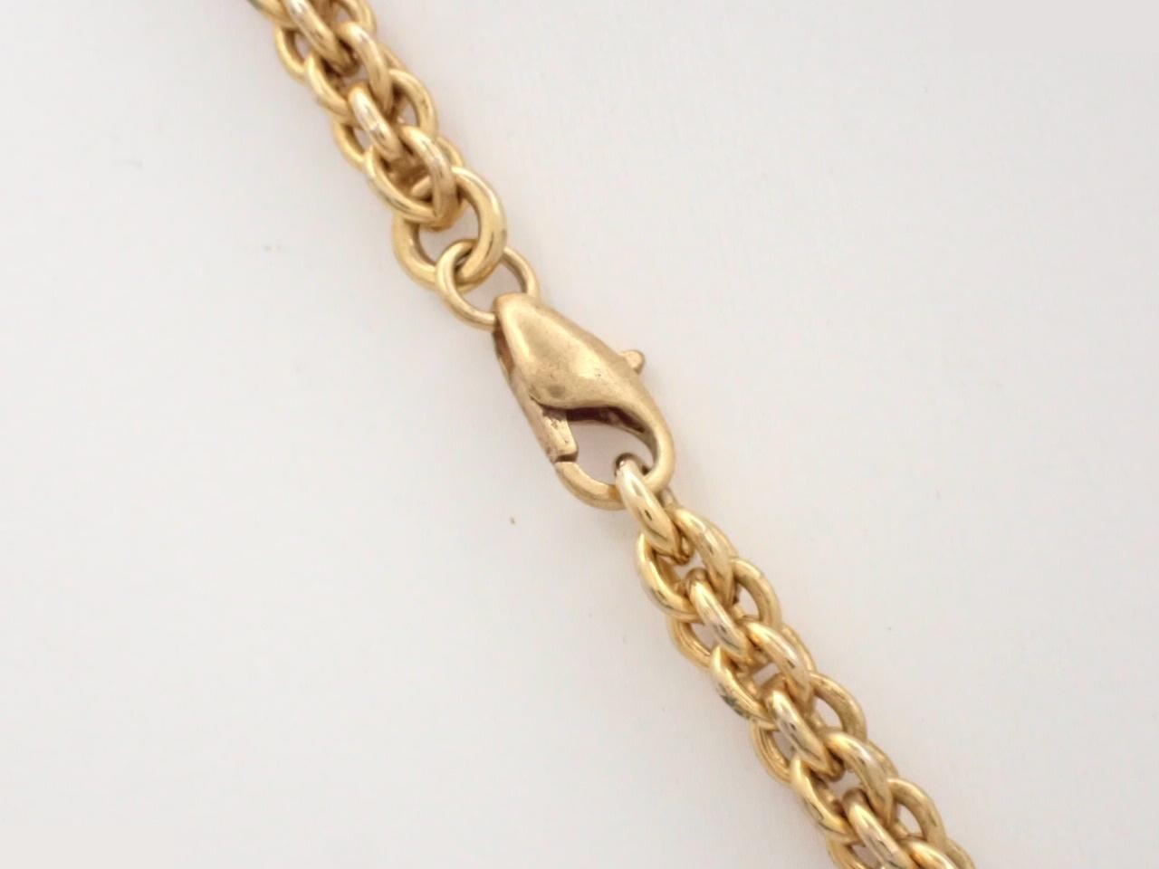 Pearl Circle Logo Gold Necklace, Chain approx. 76cm — view 2