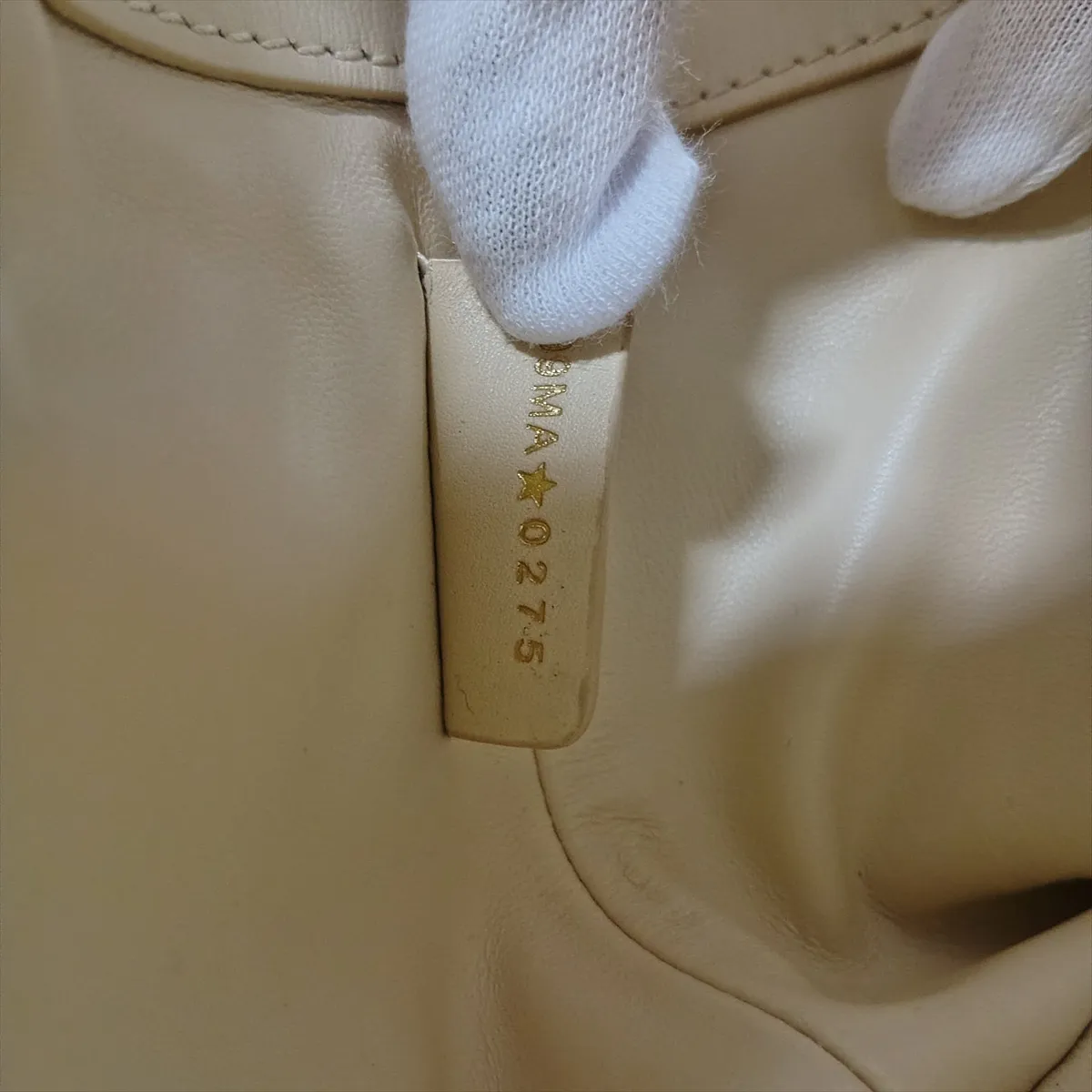 Macro Cannage Toujours Leather 2-Way Handbag, Beige, Lucky Star — view 15