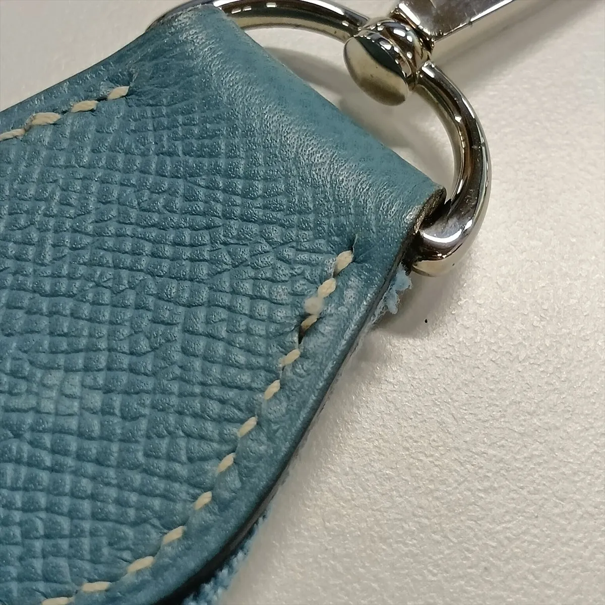 Evelyne II 29 PM, Veau Epsom leather, Blue Jean color, silver hardware. J: 2006 — view 11