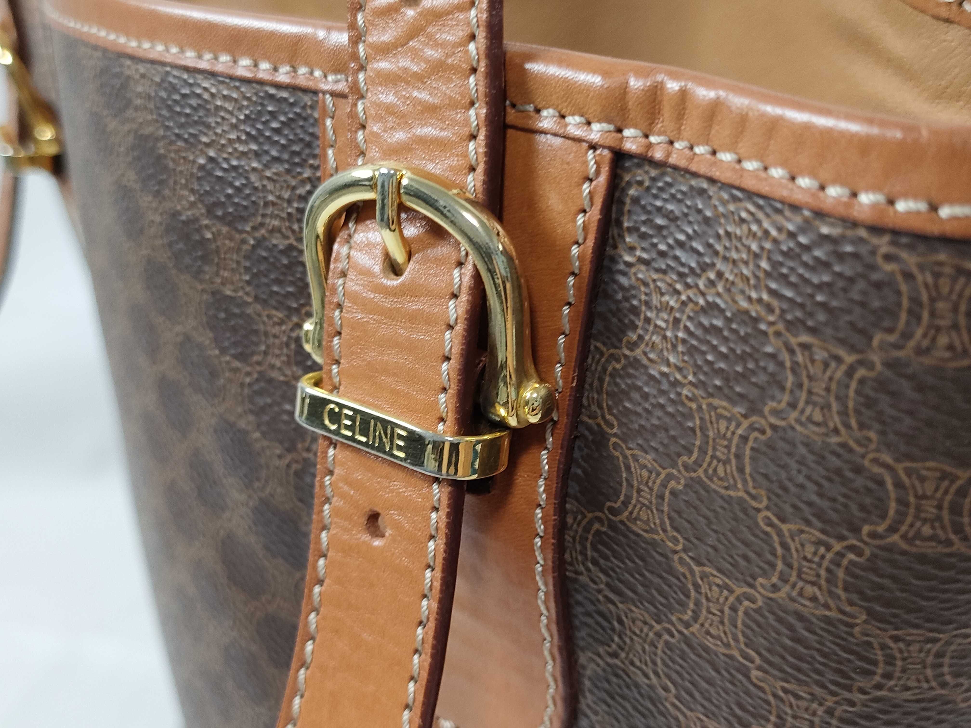 Macadam pattern bucket-shaped handbag — view 4