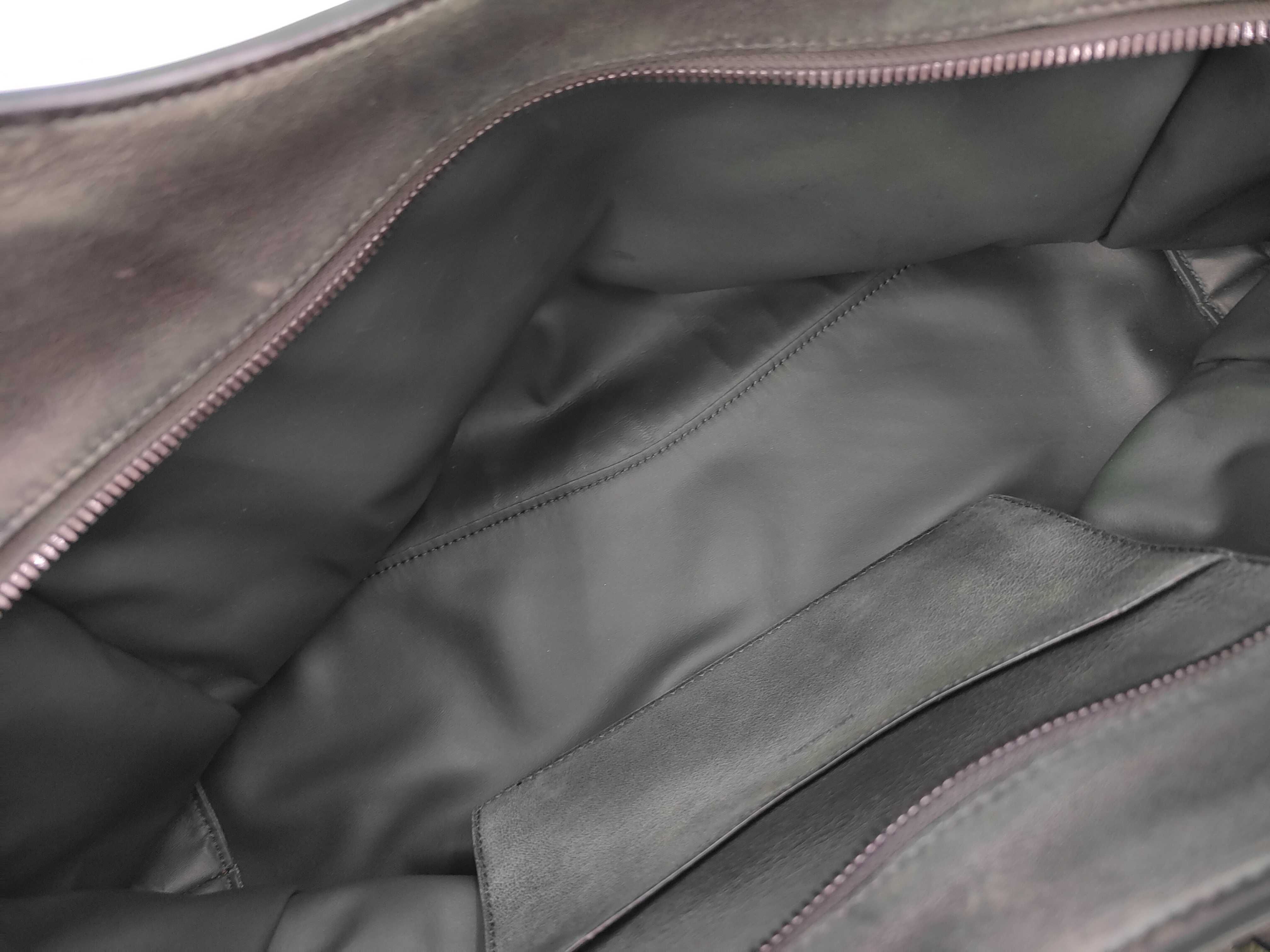 City Metallic Edge Green 390154 Leather Handbag — view 9