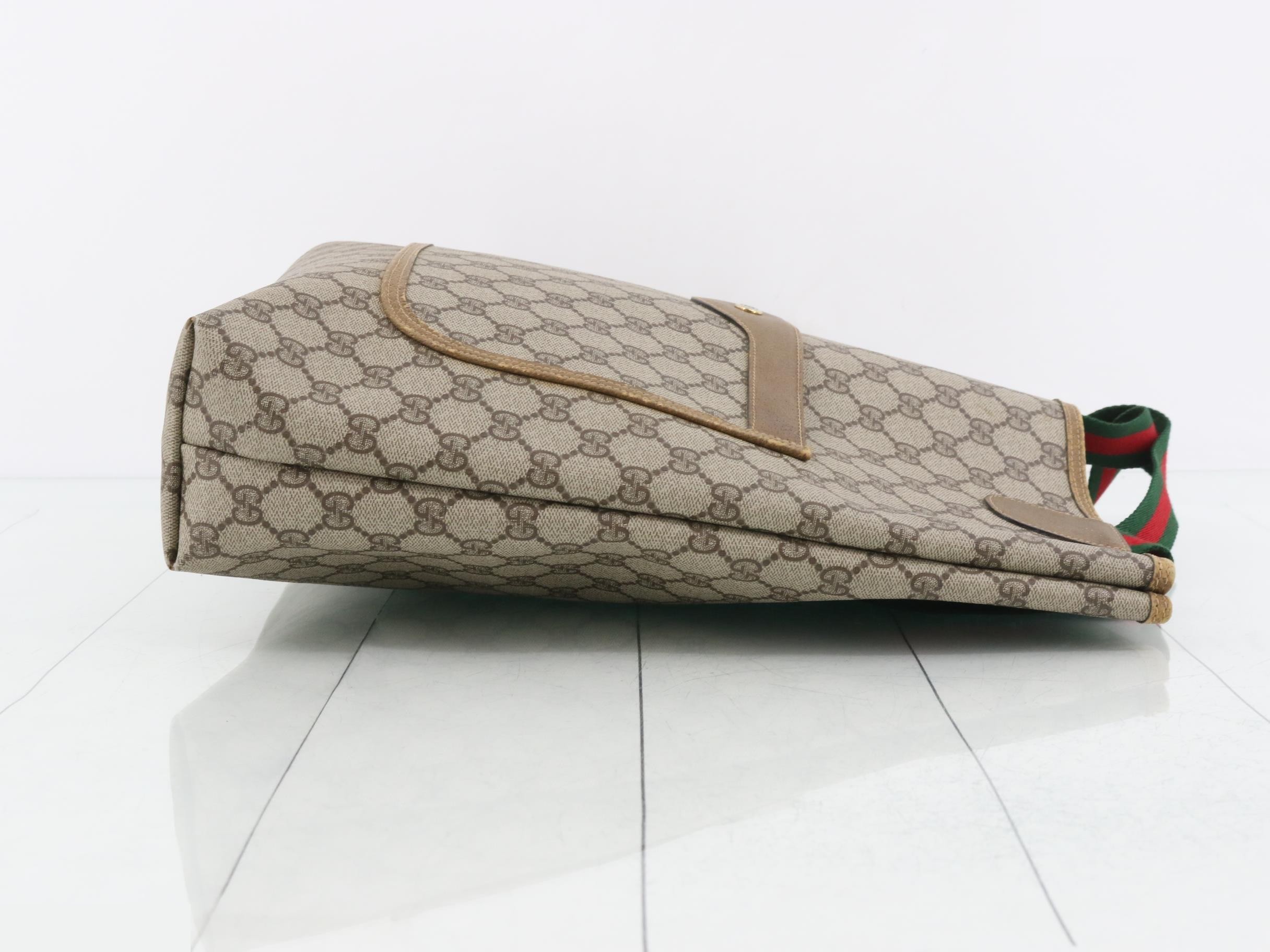 Tote bag, GG Supreme, Old Gucci, Sherry — view 3