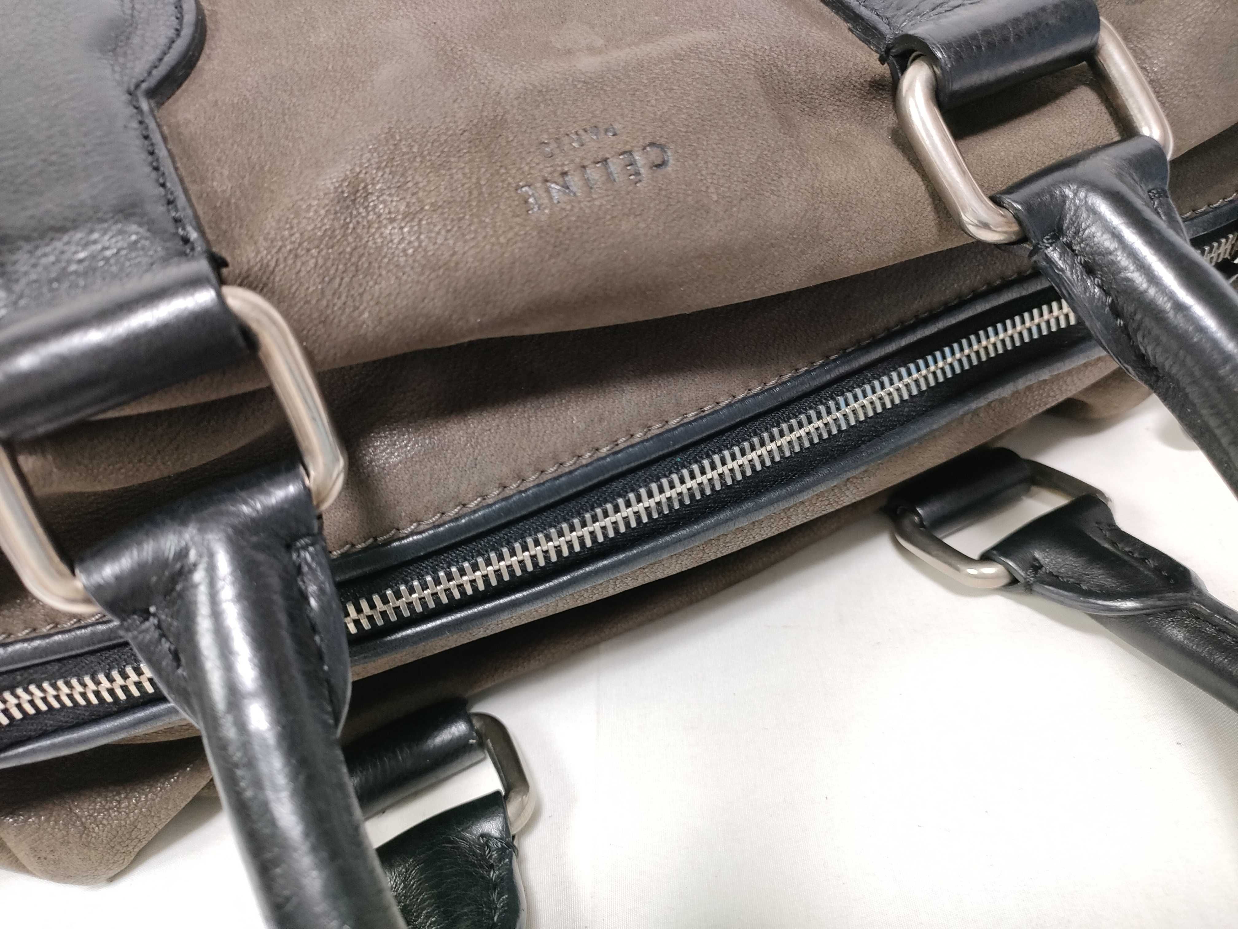 handbag, leather, black, brown. — view 13