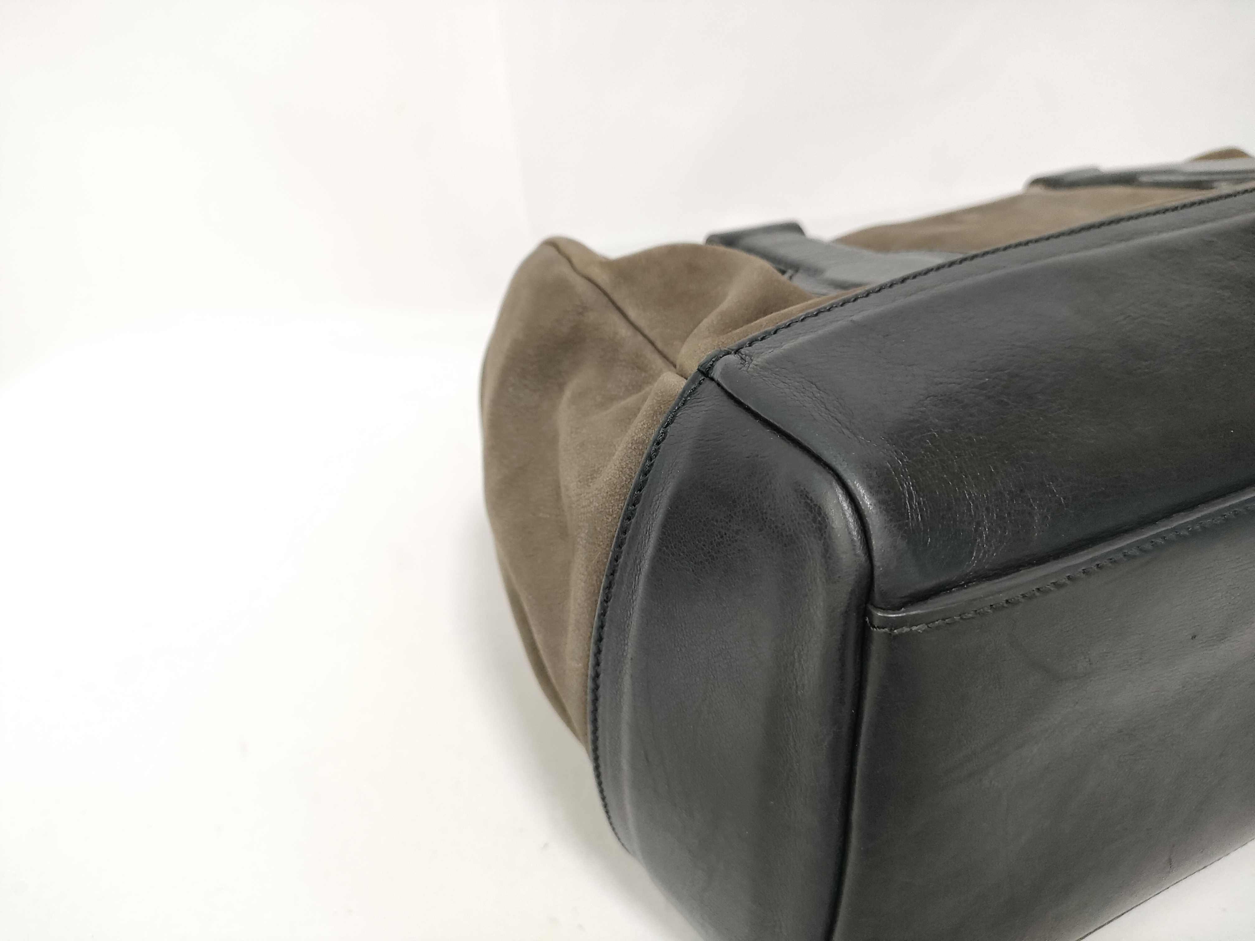 handbag, leather, black, brown. — view 6