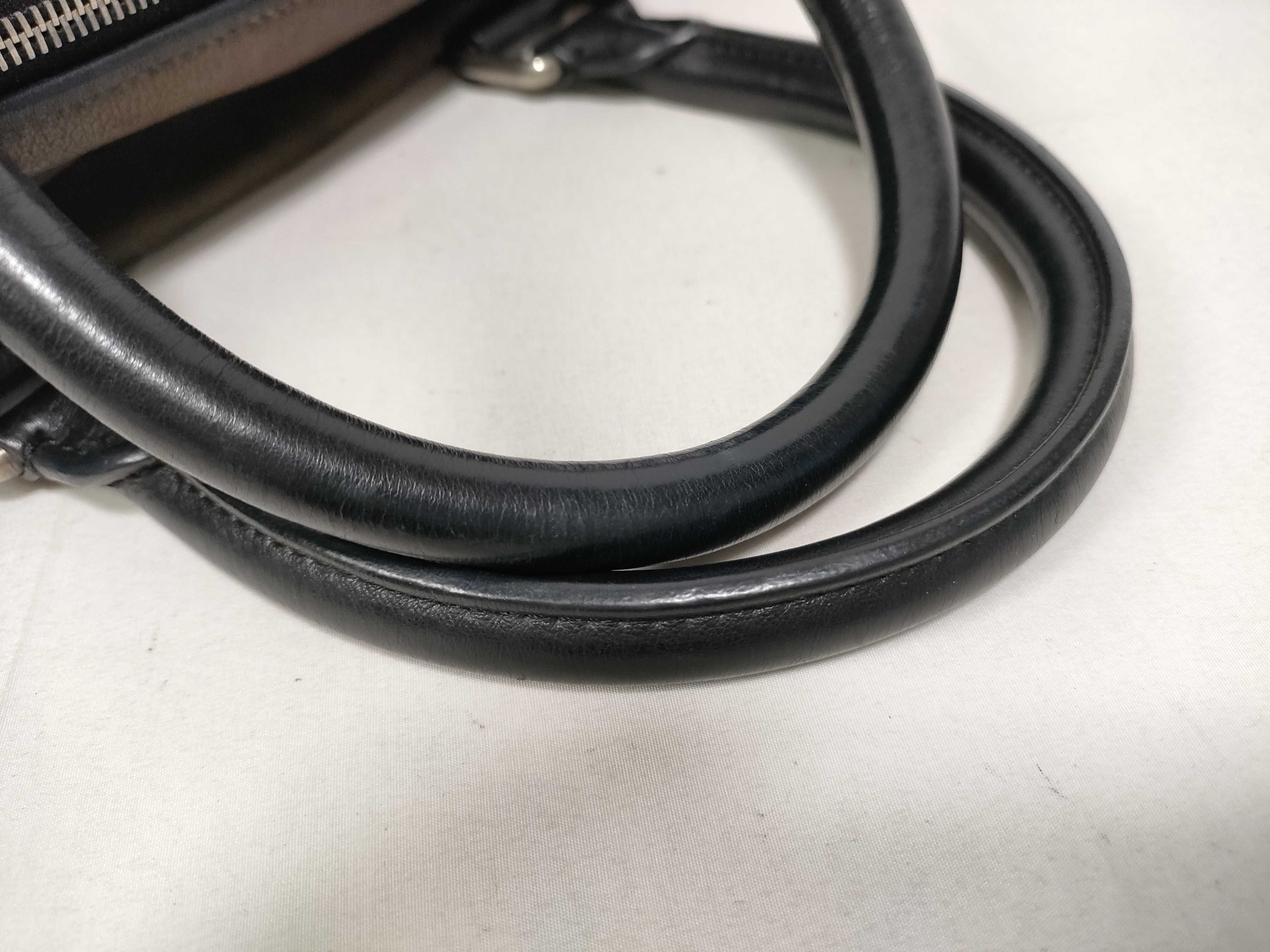 handbag, leather, black, brown. — view 7