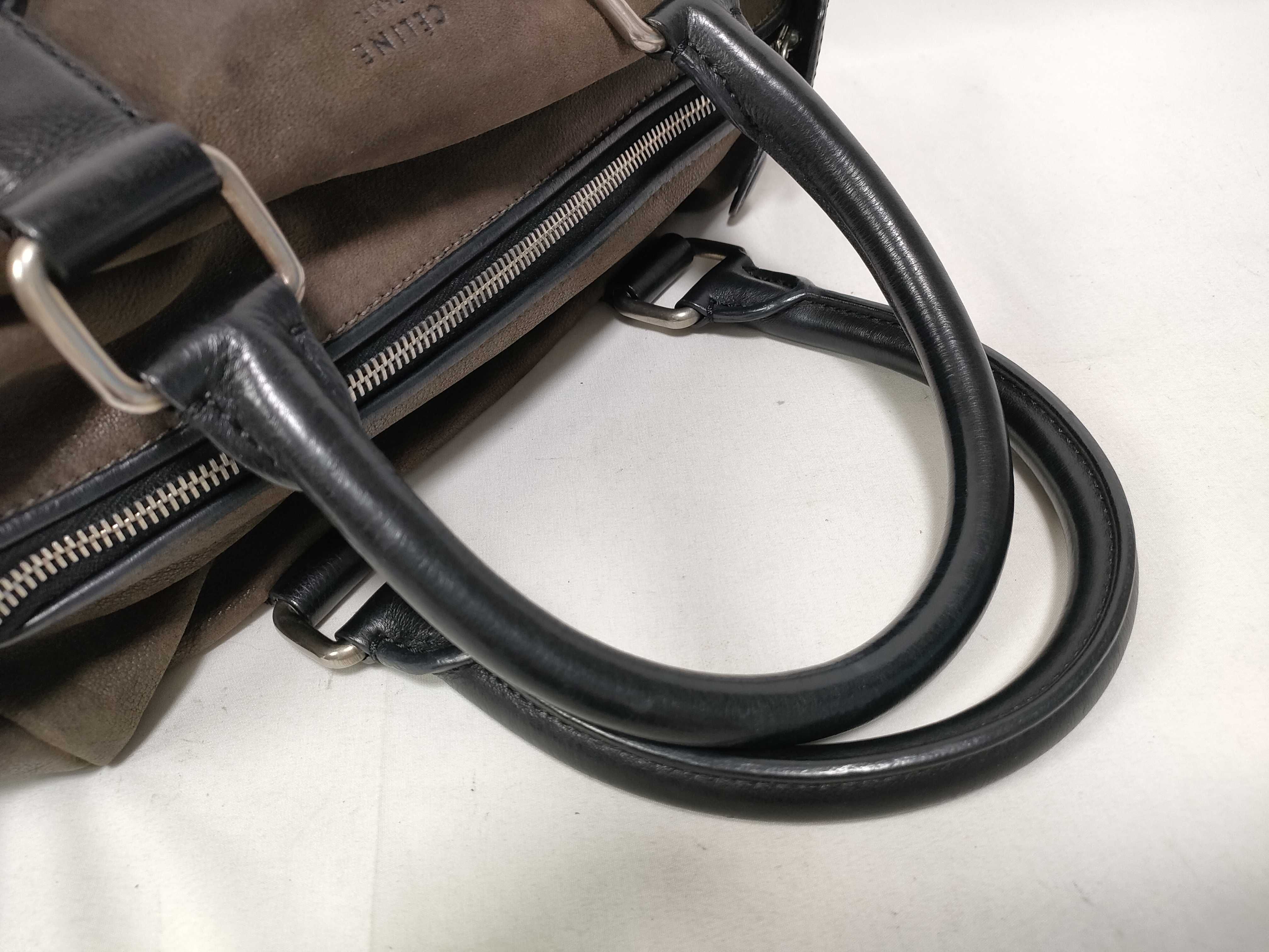 handbag, leather, black, brown. — view 8