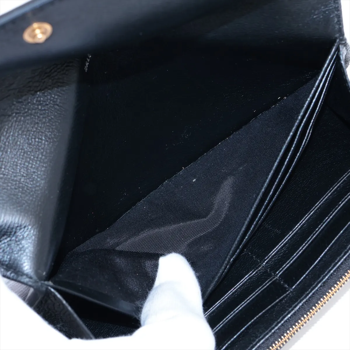 Everyday 594289 Leather Long Wallet Black — view 4