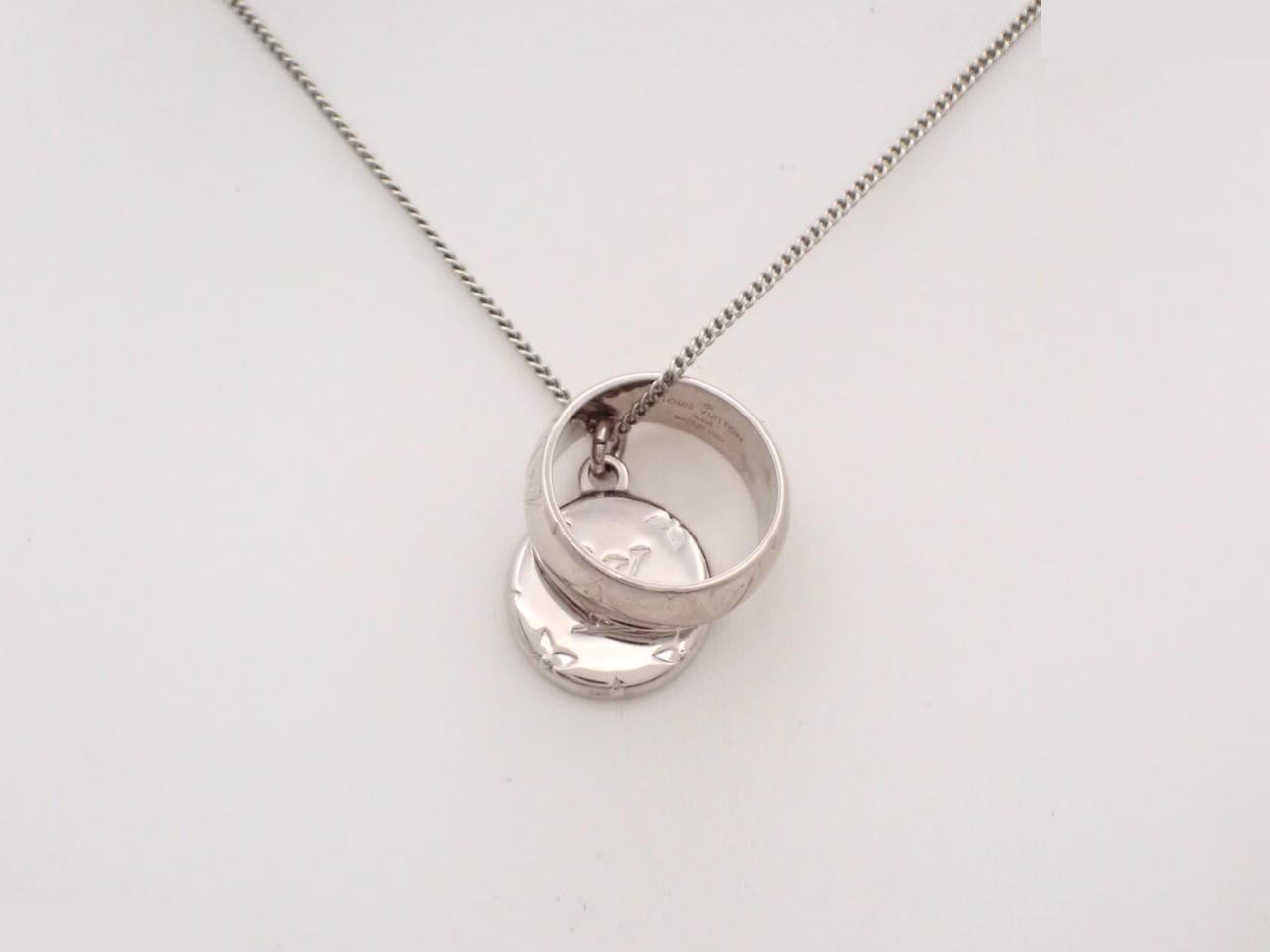 Ring necklace, chain approximately 60cm