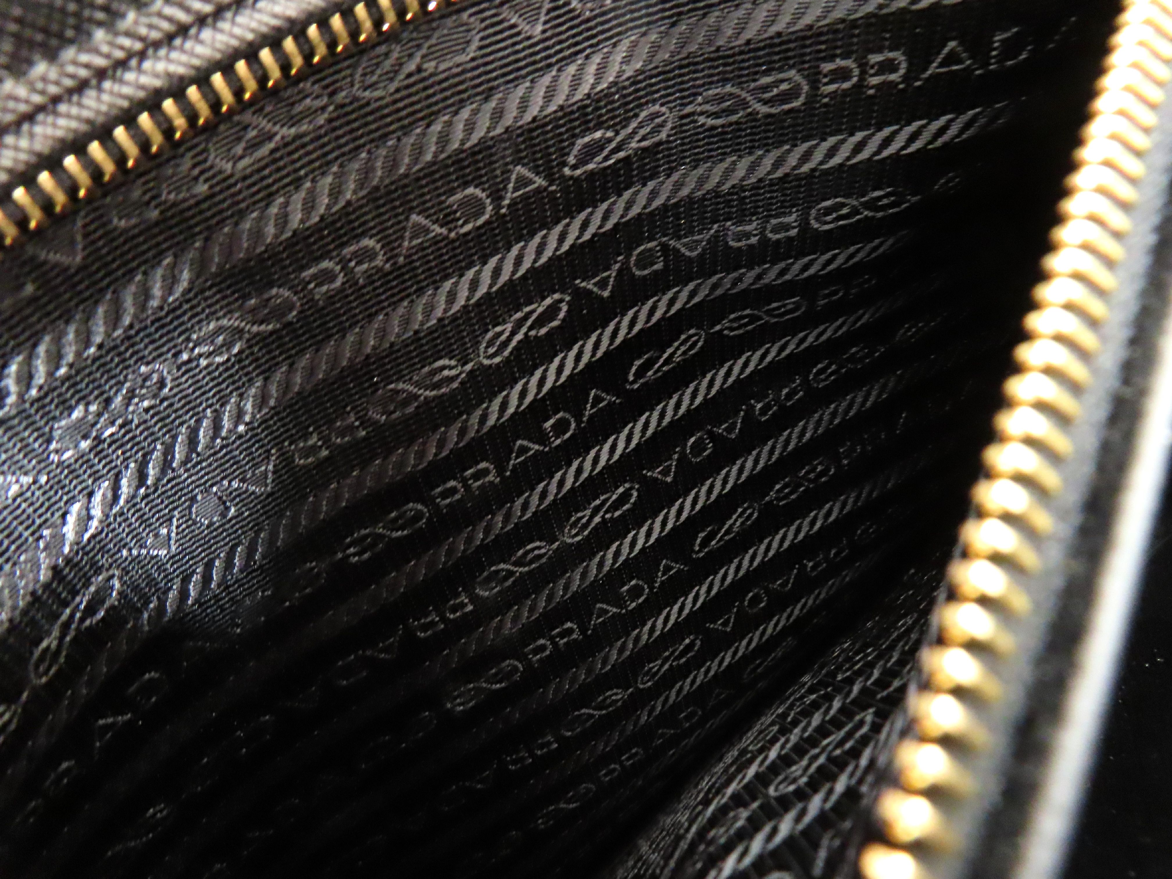 ID- Saffiano Lux Galeria Cow Skin 2-Way Handbag Black BN2274 with strap #14 Handbag — view 11