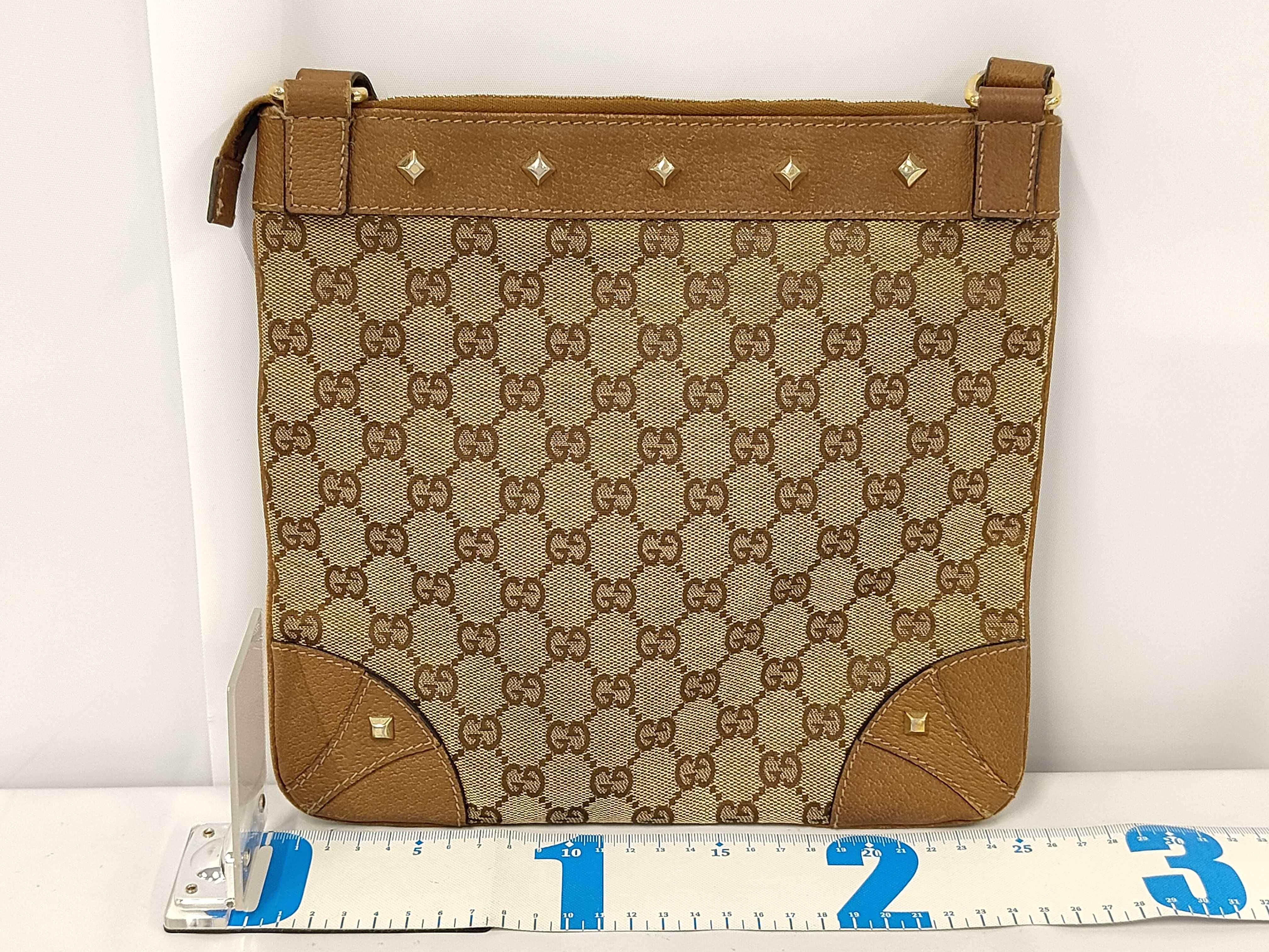 GG Canvas Studded Shoulder Bag — view 2