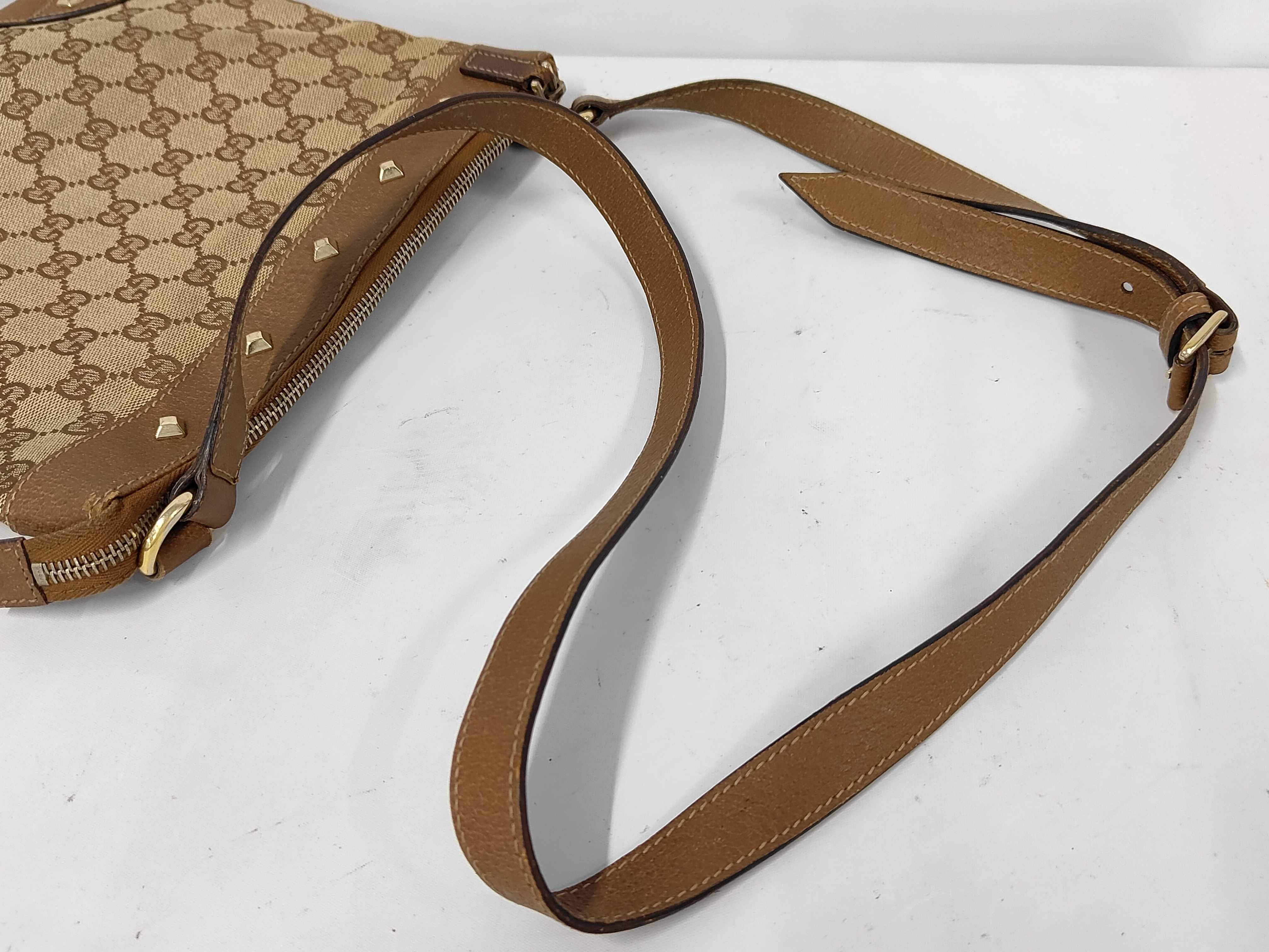 GG Canvas Studded Shoulder Bag — view 3