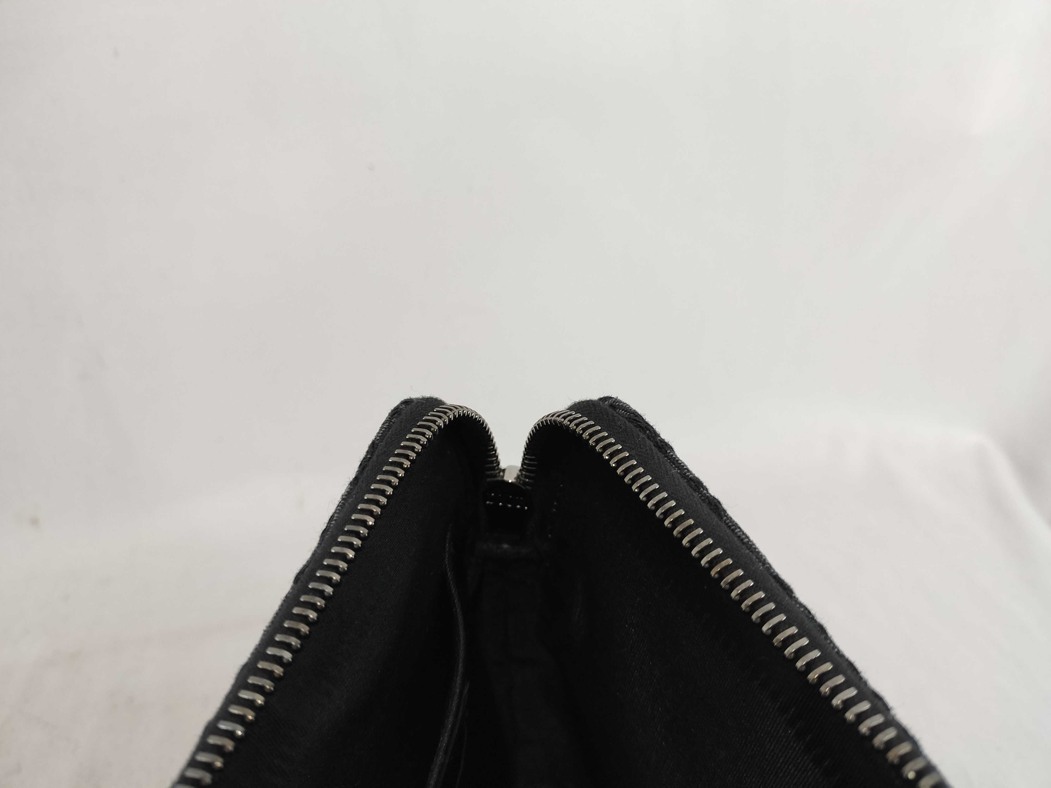 Oblique Jacquard Pouch Leather x Canvas Pouch — view 12