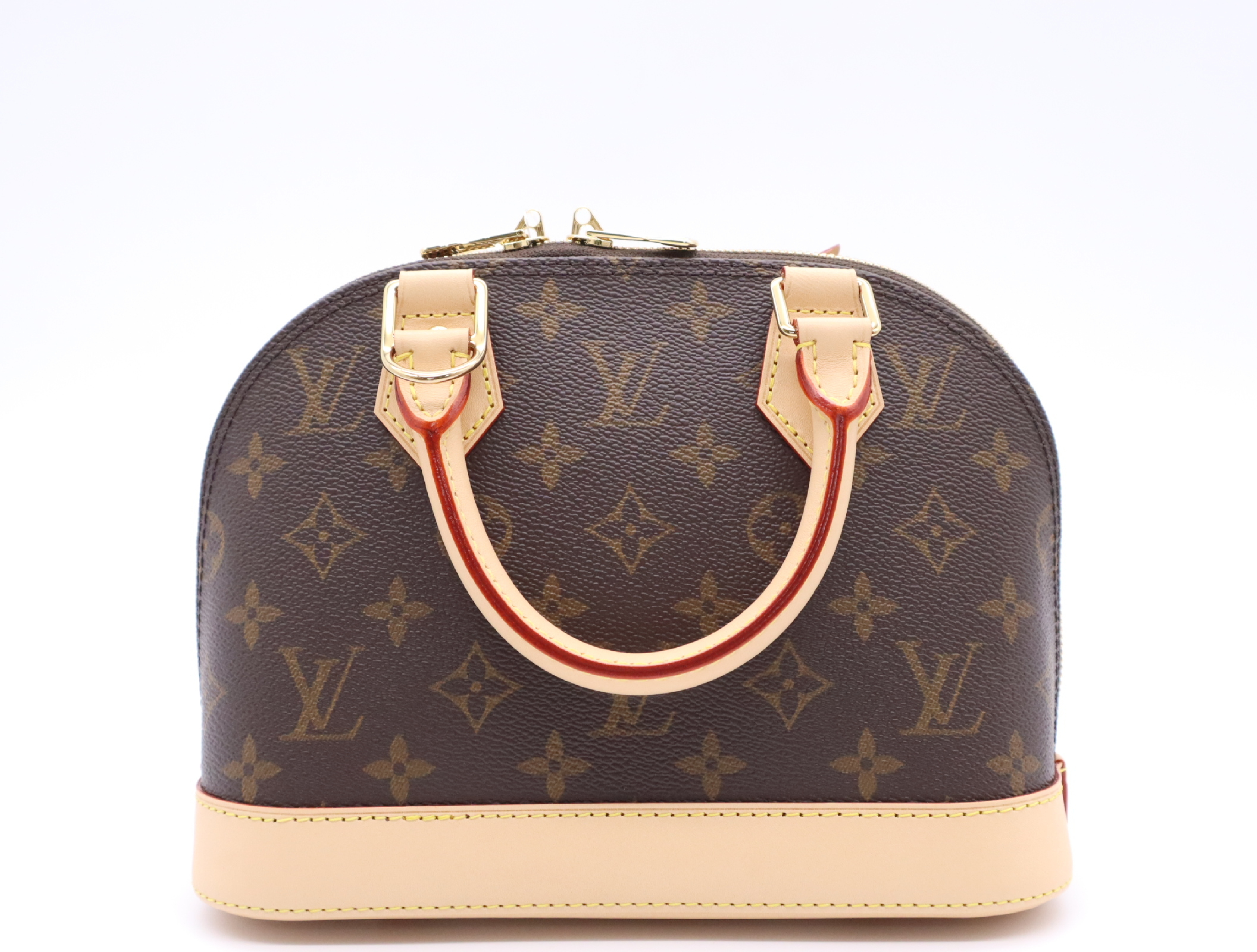 M46990 Monogram Alma BB Handbag with Shoulder Strap, Padlock, 2 Keys, Clochette, Dust Bag, and Box. RFID ID tested. — view 2