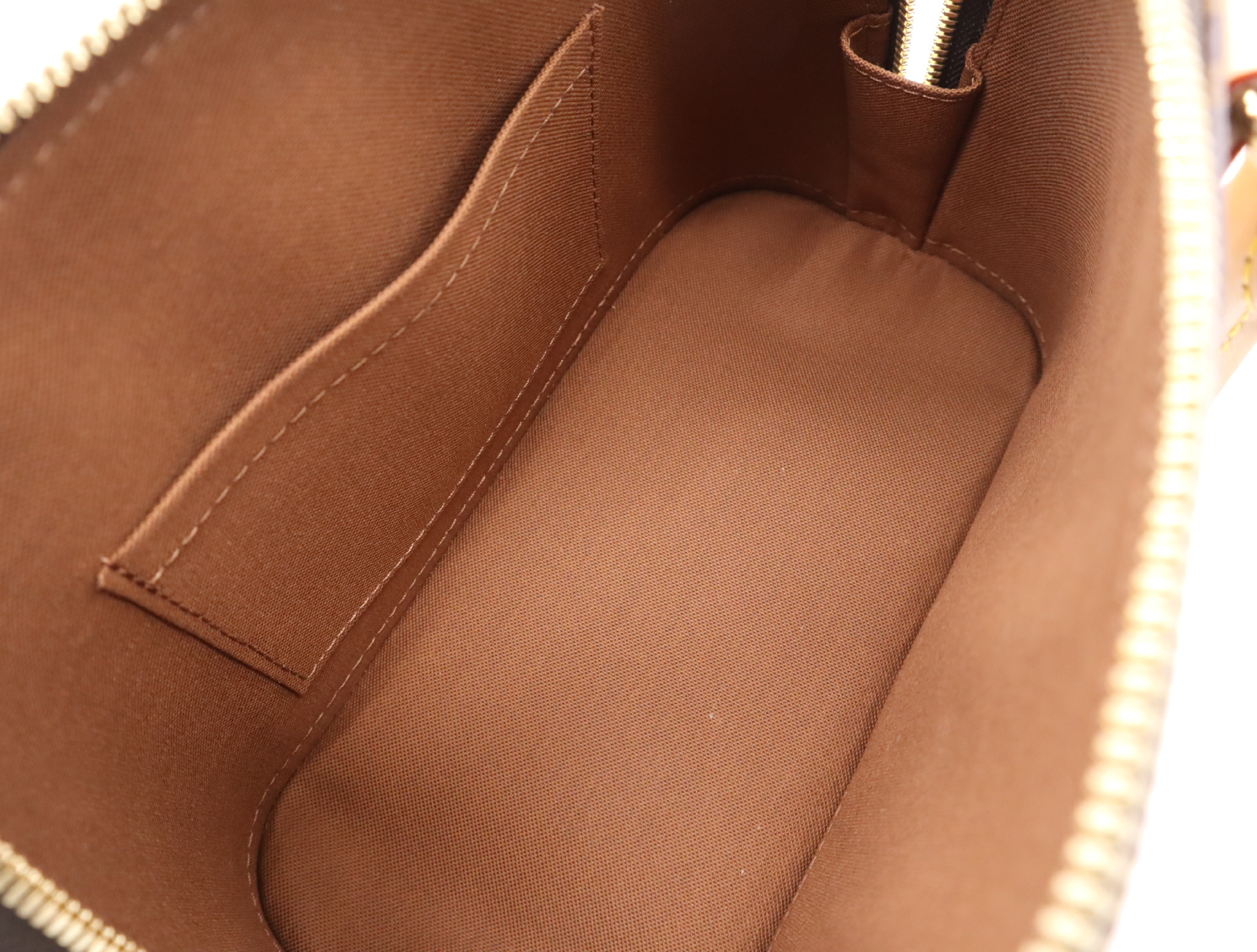 M46990 Monogram Alma BB Handbag with Shoulder Strap, Padlock, 2 Keys, Clochette, Dust Bag, and Box. RFID ID tested. — view 11