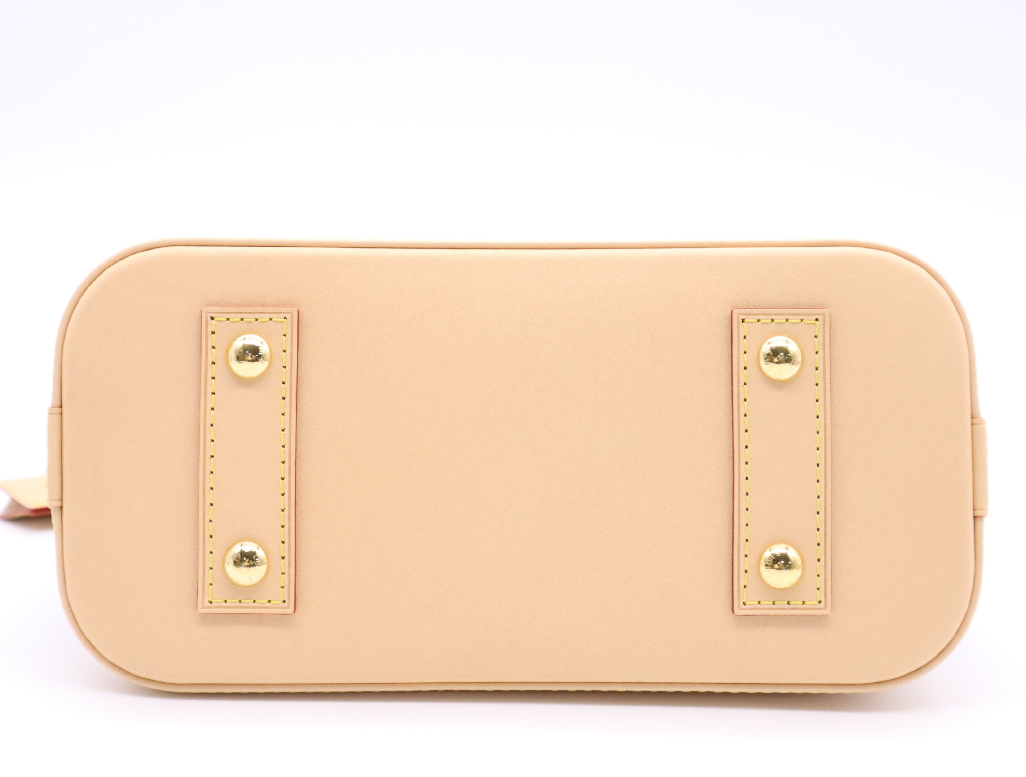 M46990 Monogram Alma BB Handbag with Shoulder Strap, Padlock, 2 Keys, Clochette, Dust Bag, and Box. RFID ID tested. — view 4
