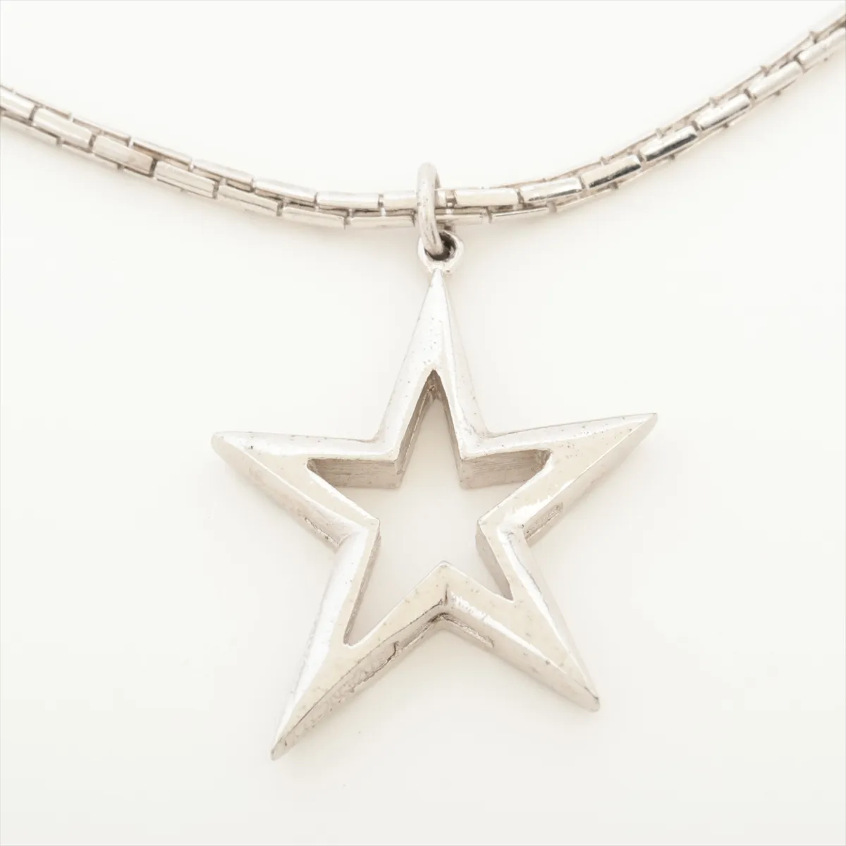 bracelet, metal and rhinestones, silver. Shows signs of wear: — view 3